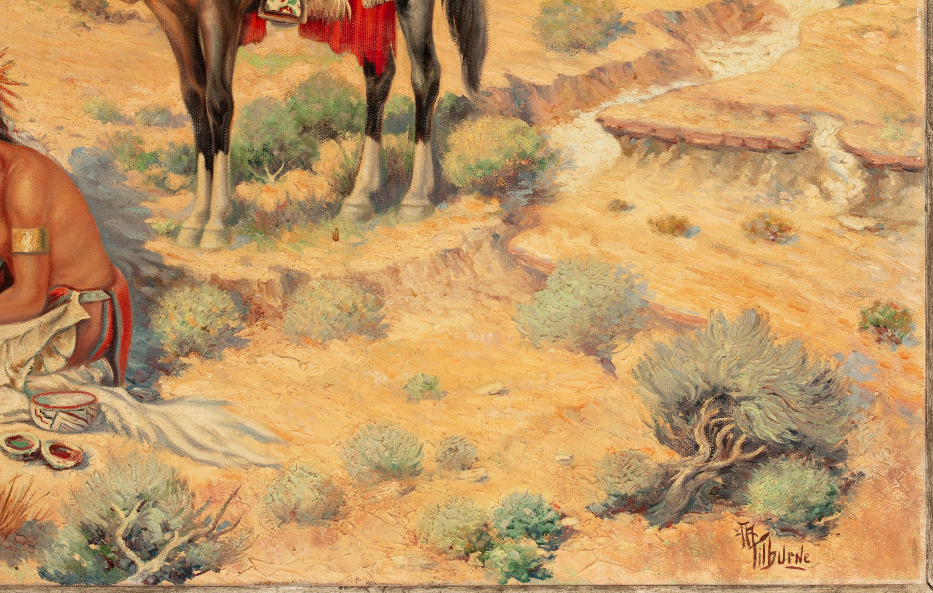 ALBERT TILBURNE (1887-1965) OIL ON CANVAS