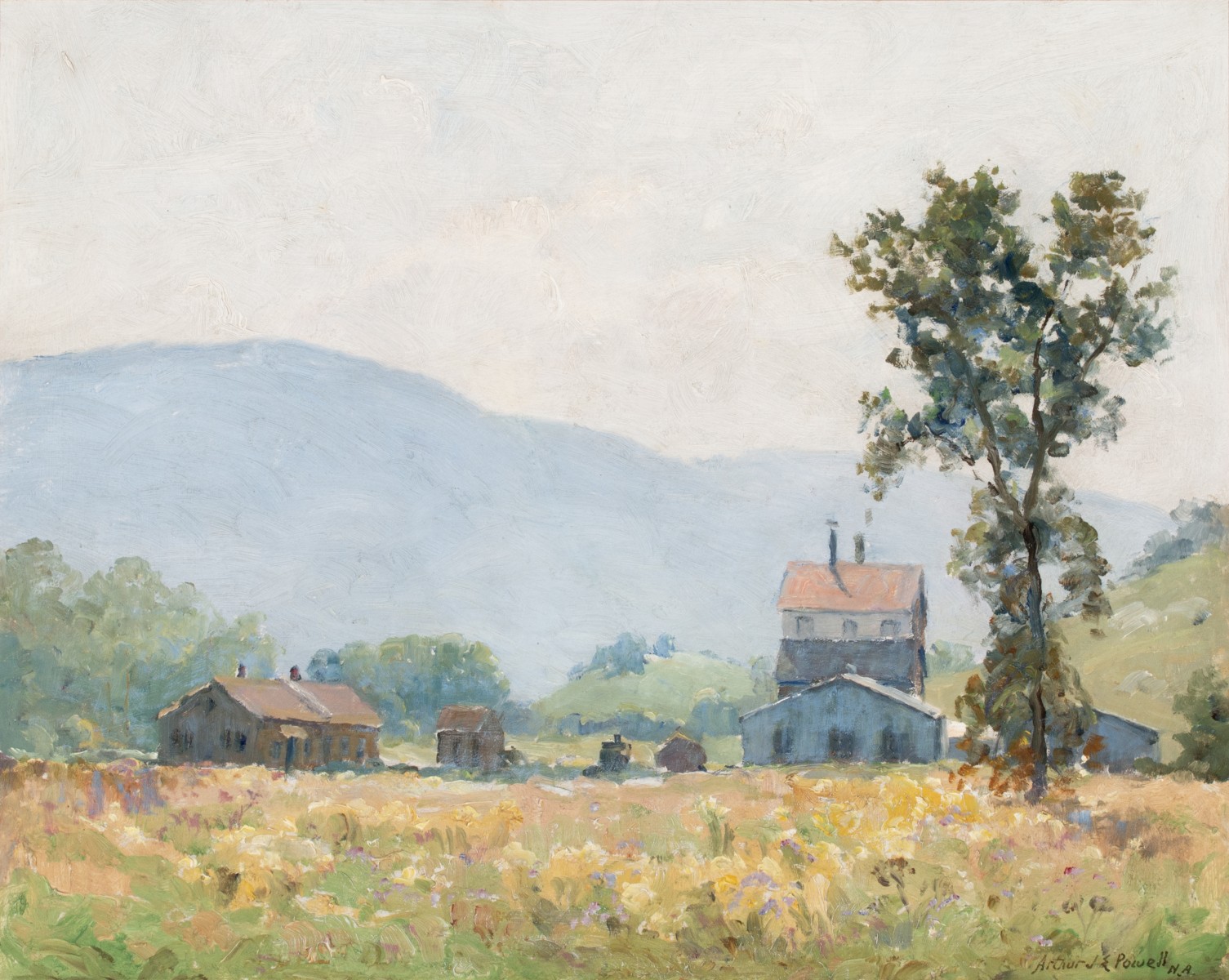 ARTHUR POWELL (1864-1956) OIL ON MASONITE