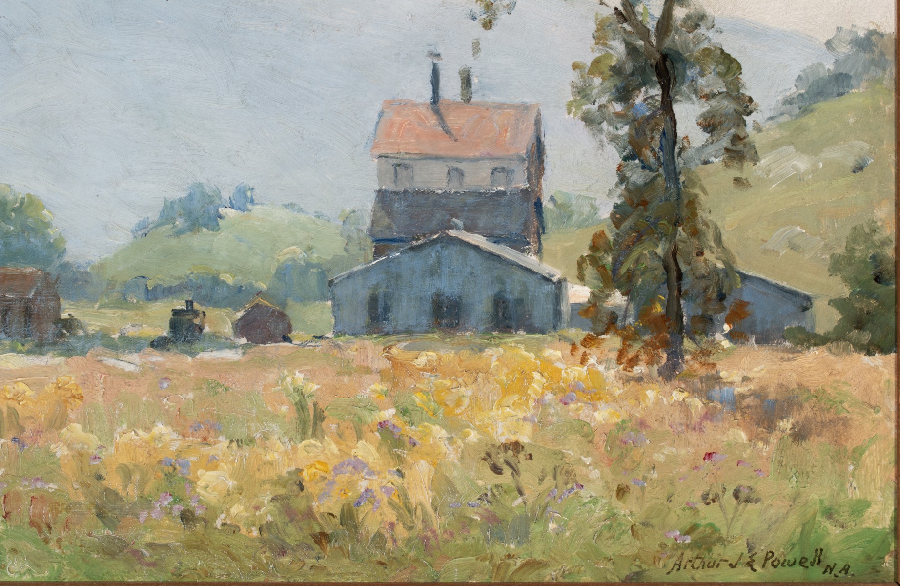 ARTHUR POWELL (1864-1956) OIL ON MASONITE