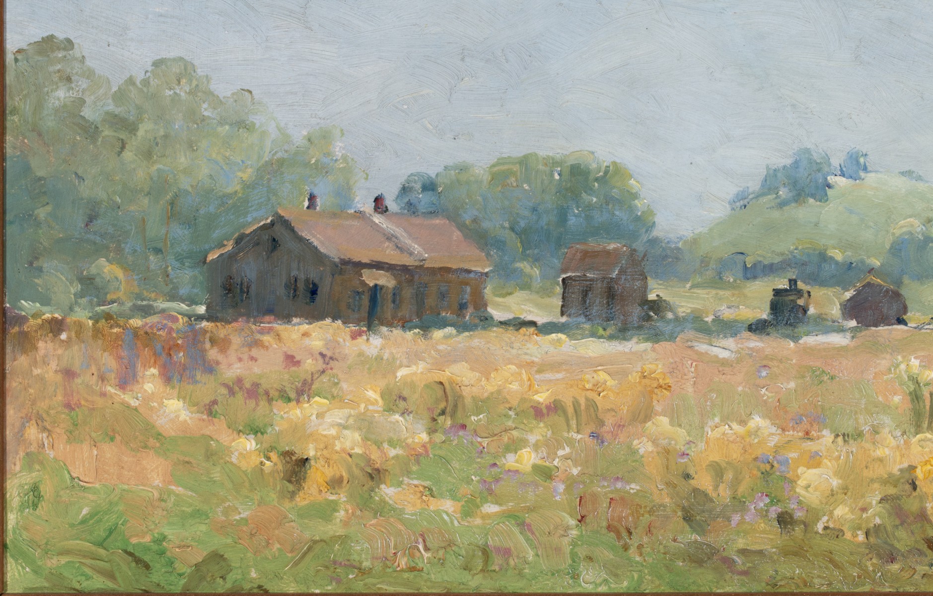 ARTHUR POWELL (1864-1956) OIL ON MASONITE