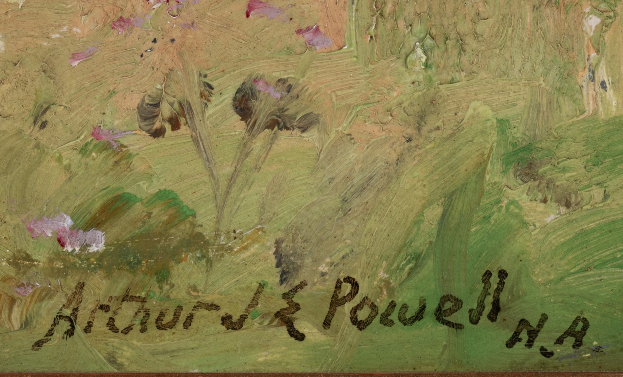 ARTHUR POWELL (1864-1956) OIL ON MASONITE