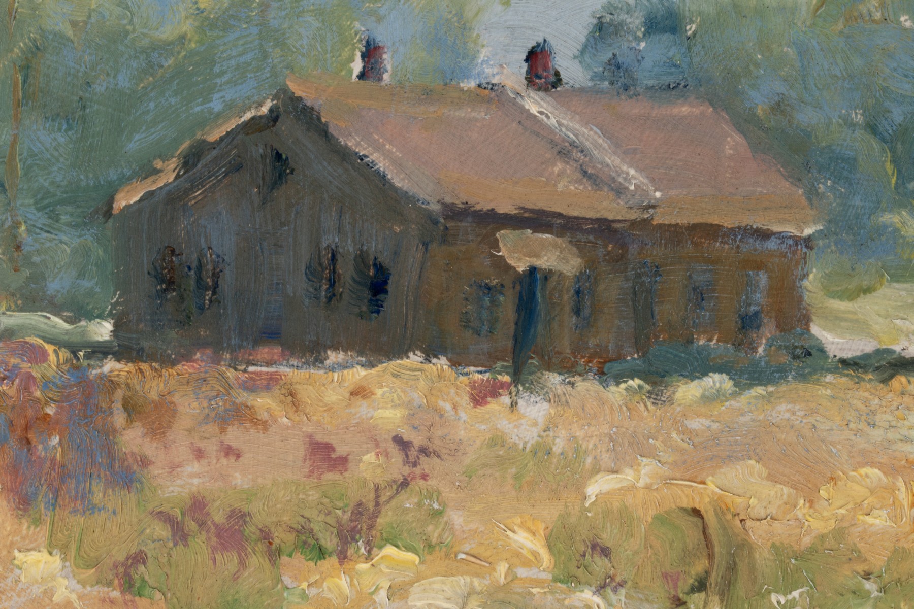 ARTHUR POWELL (1864-1956) OIL ON MASONITE