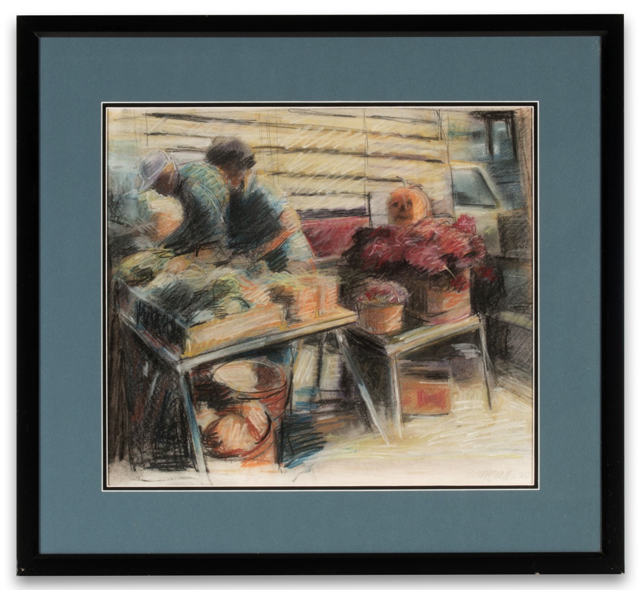 SANDRA MCALLISTER (LATE 20TH C.) 1978 OIL PASTEL