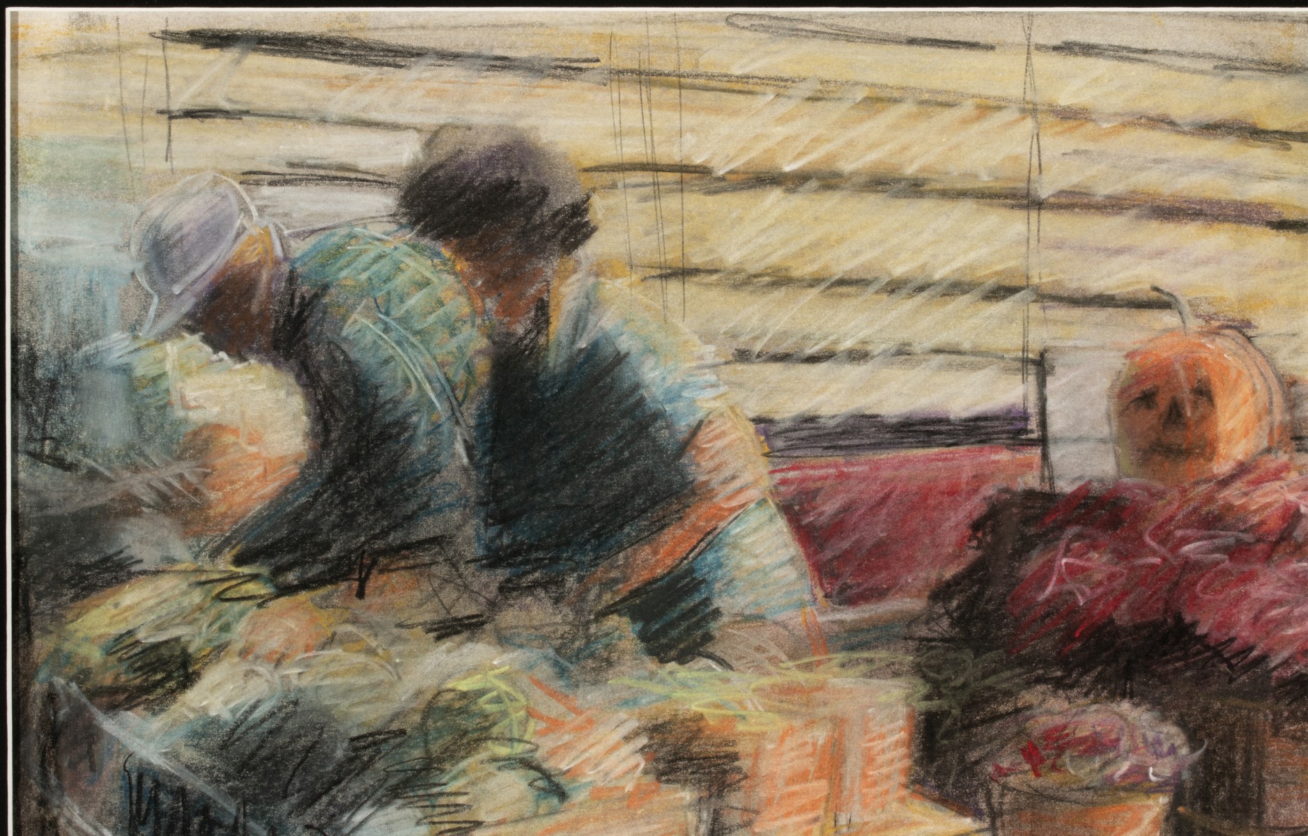 SANDRA MCALLISTER (LATE 20TH C.) 1978 OIL PASTEL