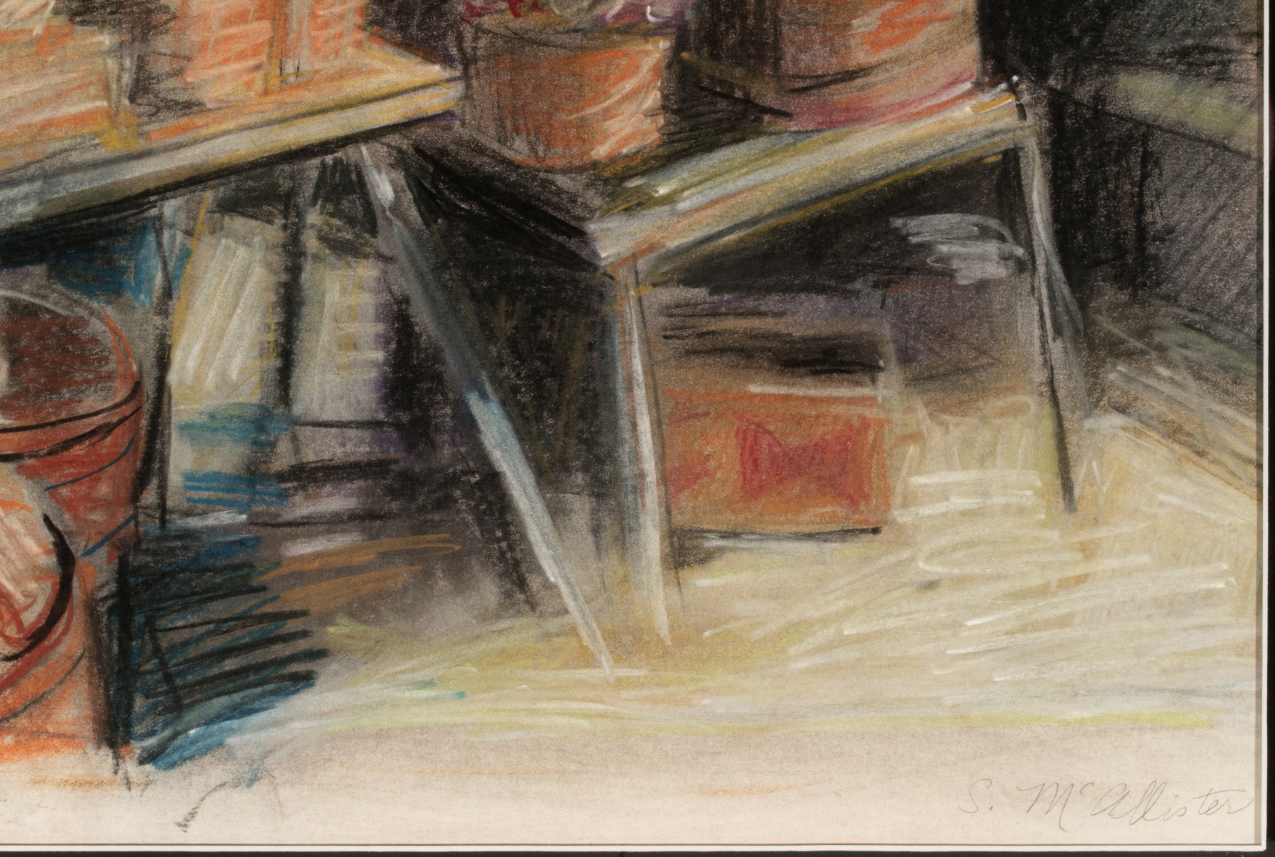 SANDRA MCALLISTER (LATE 20TH C.) 1978 OIL PASTEL