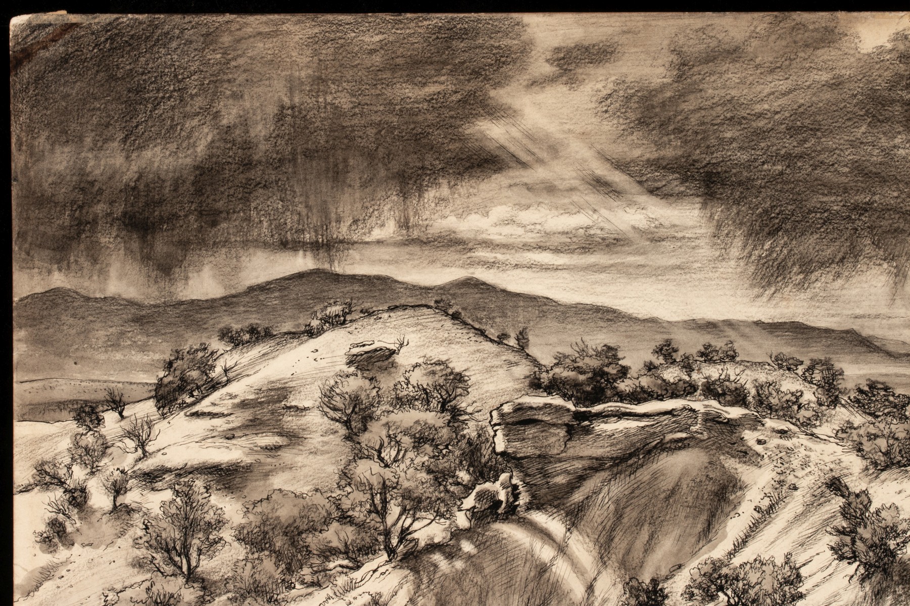 EDWARD LANING (1906-1981) EXHIBITED WORK ON PAPER