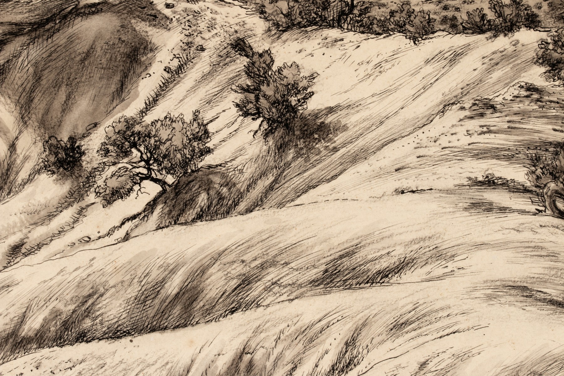 EDWARD LANING (1906-1981) EXHIBITED WORK ON PAPER