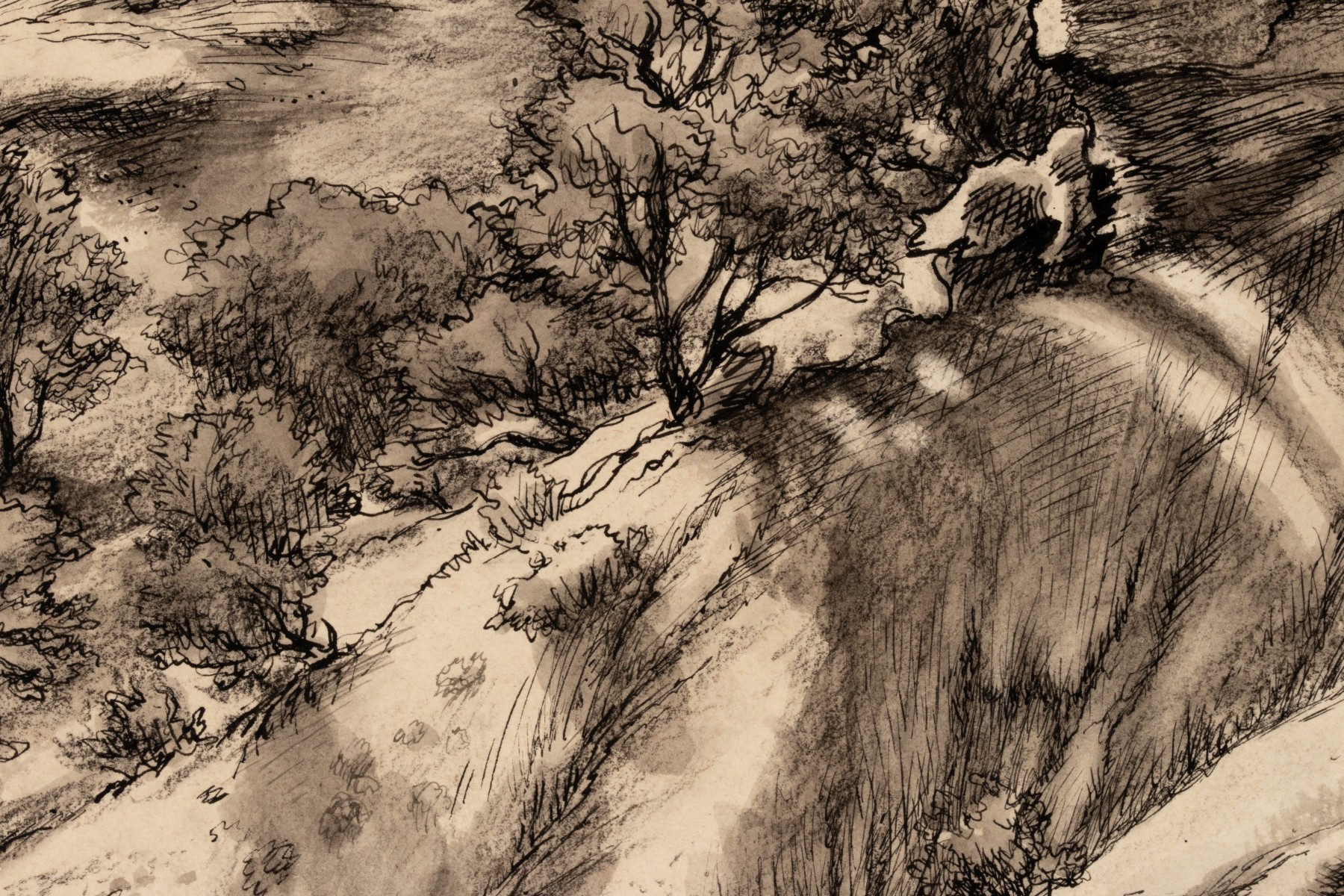 EDWARD LANING (1906-1981) EXHIBITED WORK ON PAPER