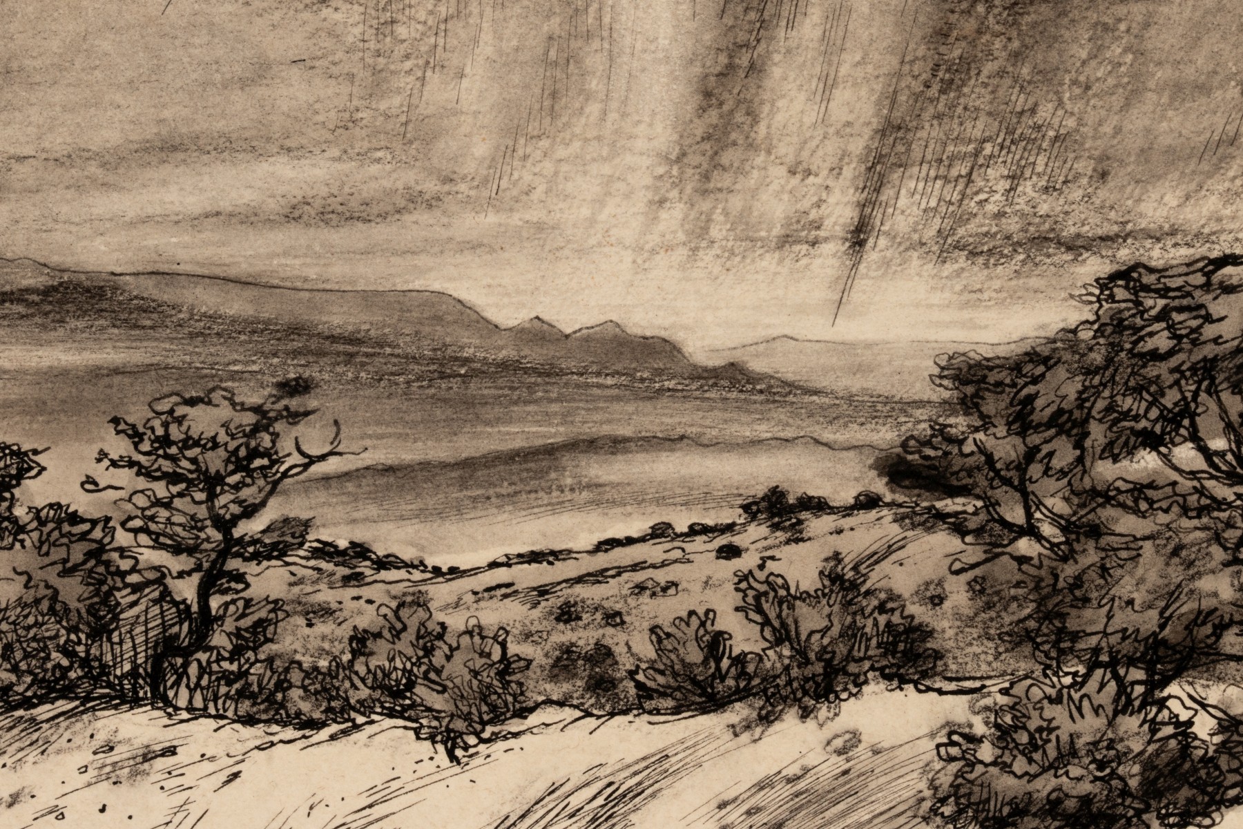 EDWARD LANING (1906-1981) EXHIBITED WORK ON PAPER