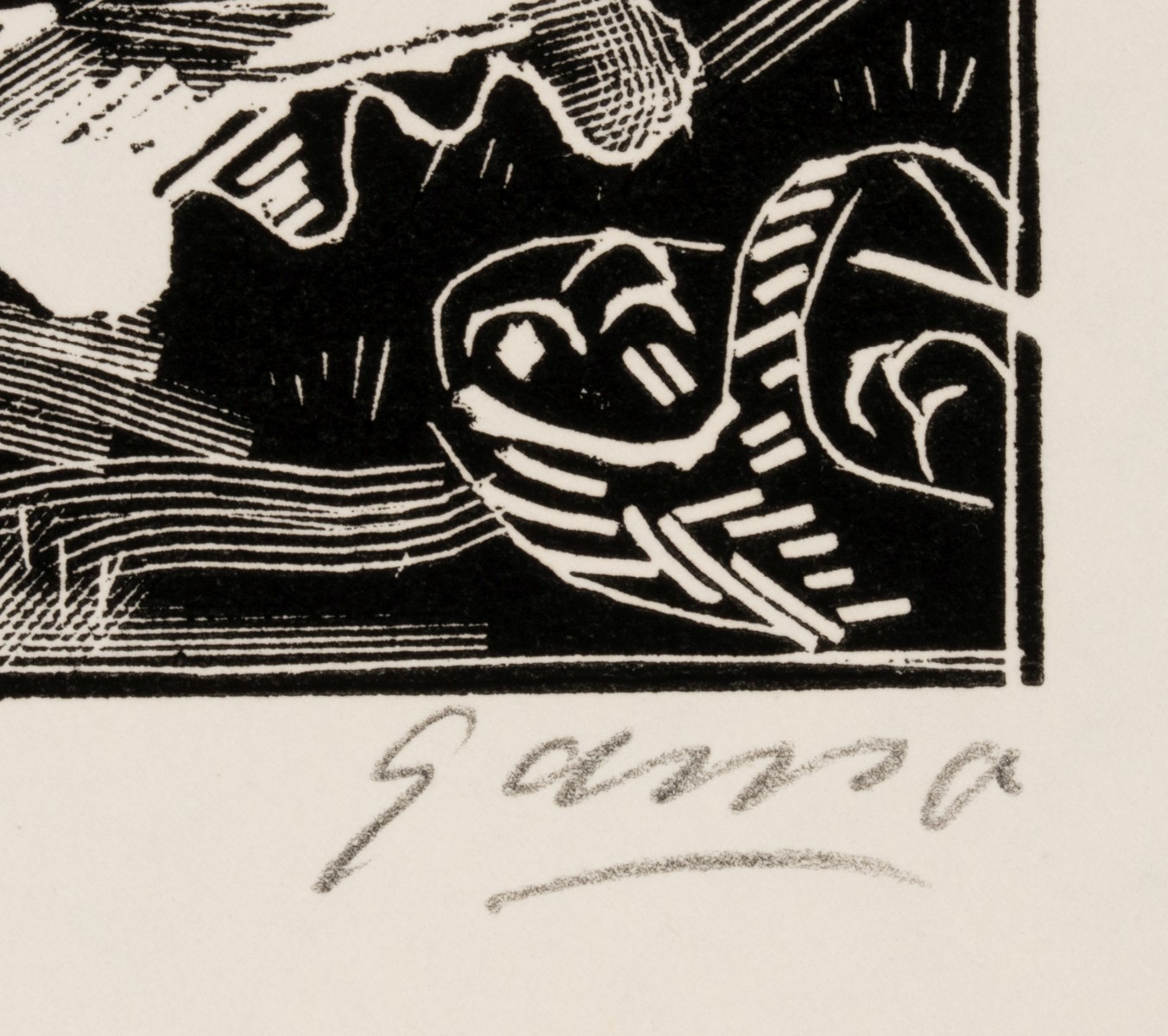 EMIL GANSO (1895-1941) PENCIL SIGNED WOODCUTS (6)
