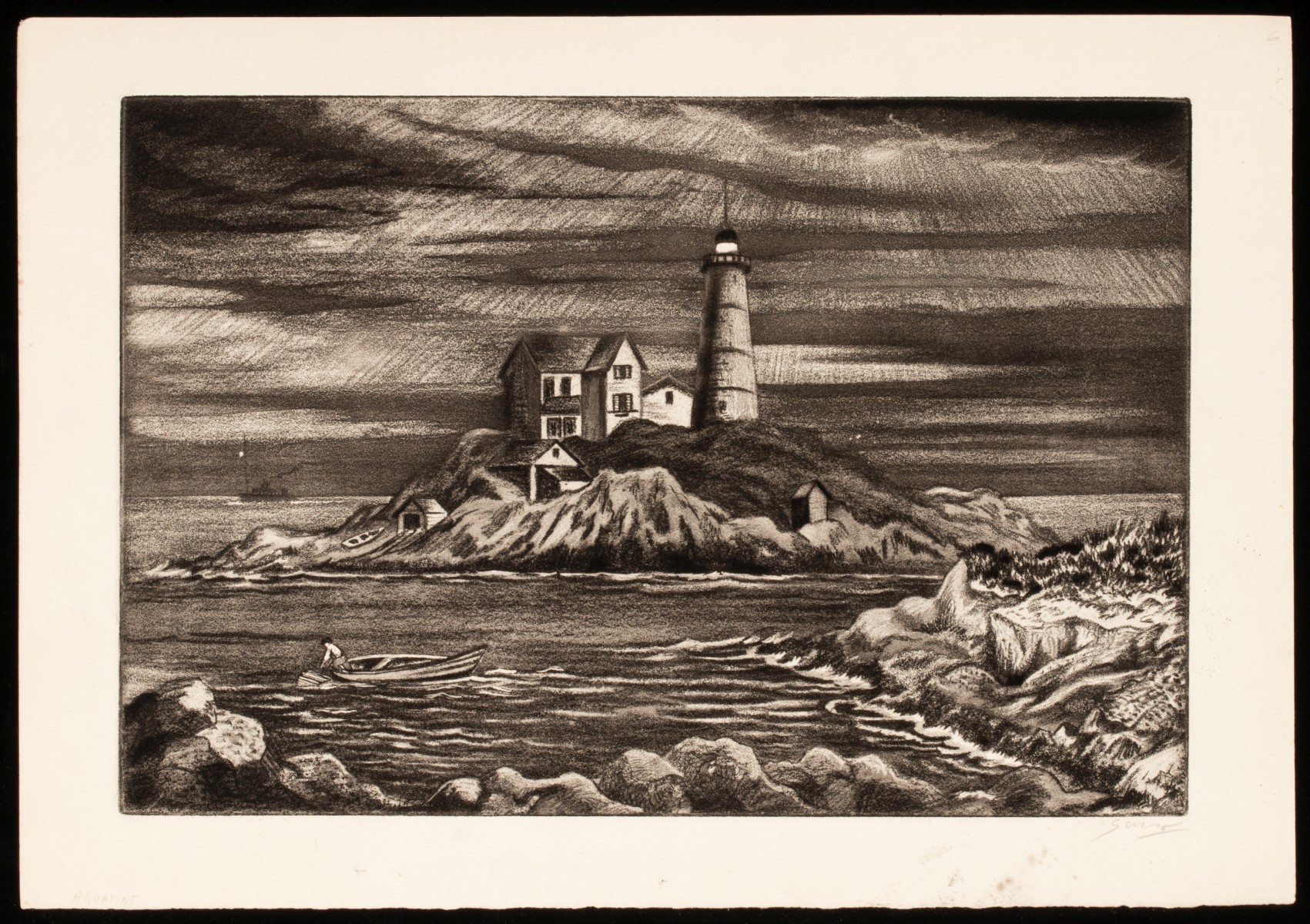EMIL GANSO (1895-1941) PENCIL SIGNED AQUATINTS (2)