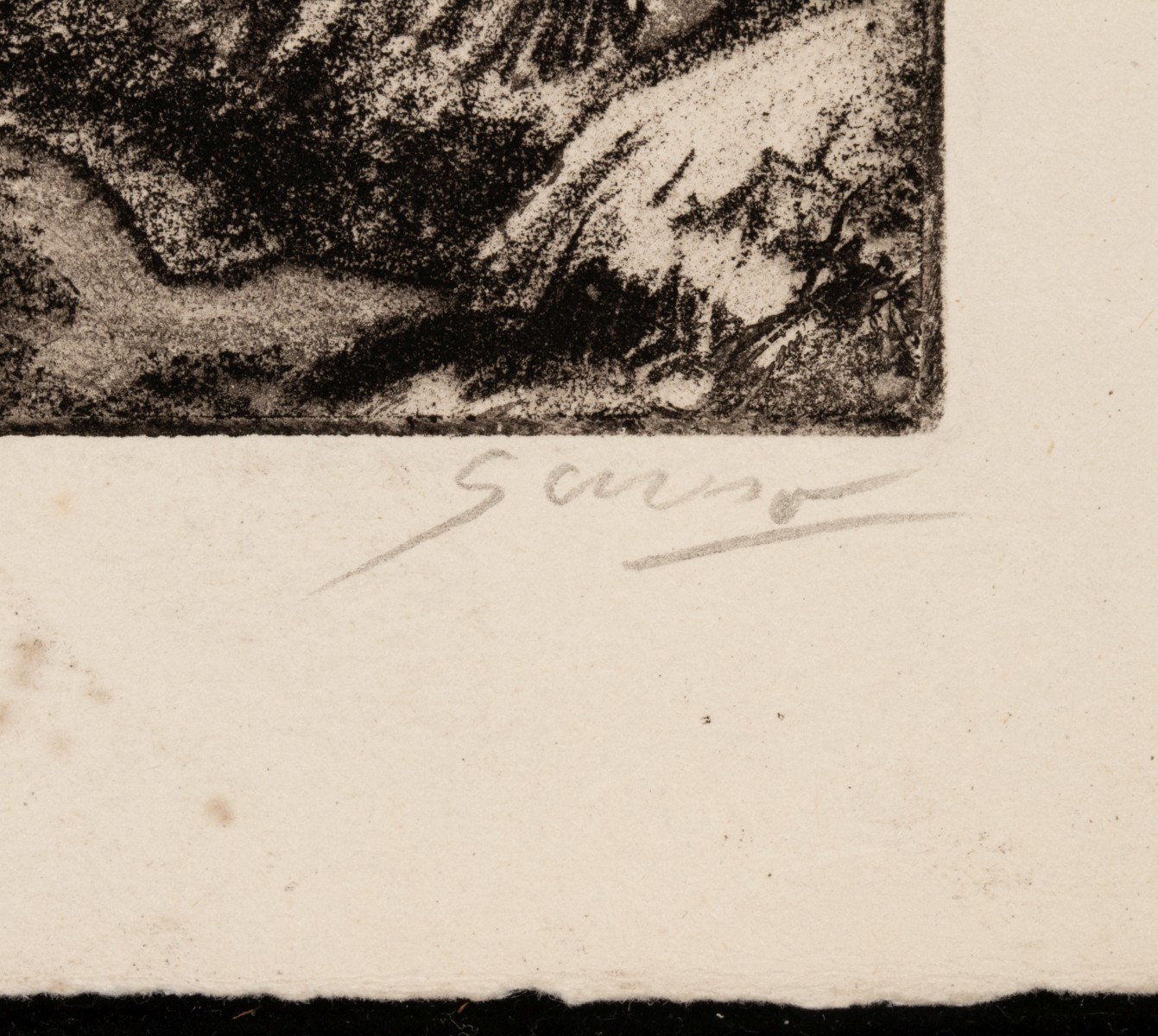 EMIL GANSO (1895-1941) PENCIL SIGNED AQUATINTS (2)