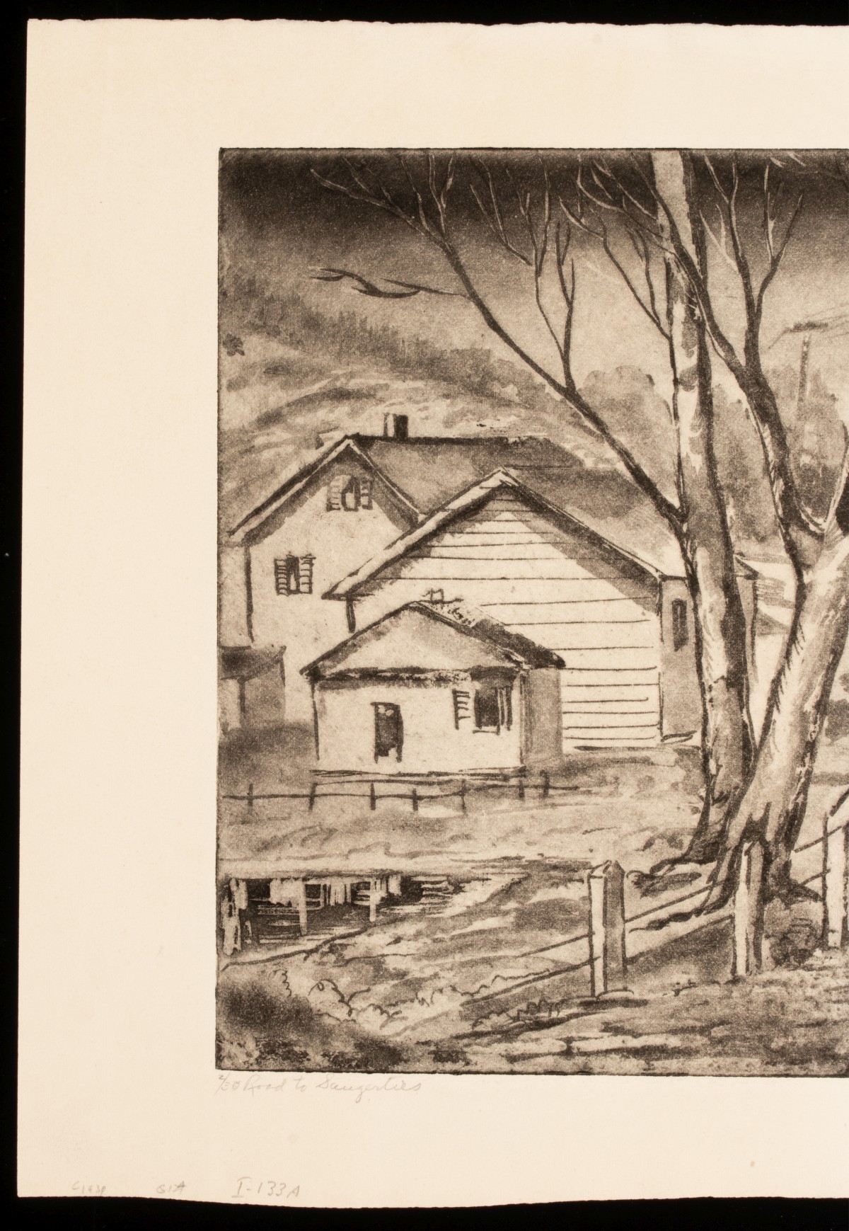 EMIL GANSO (1895-1941) PENCIL SIGNED AQUATINTS (2)
