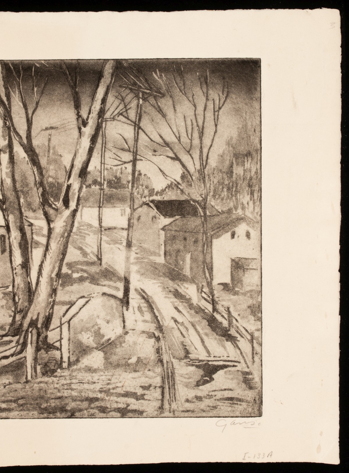 EMIL GANSO (1895-1941) PENCIL SIGNED AQUATINTS (2)
