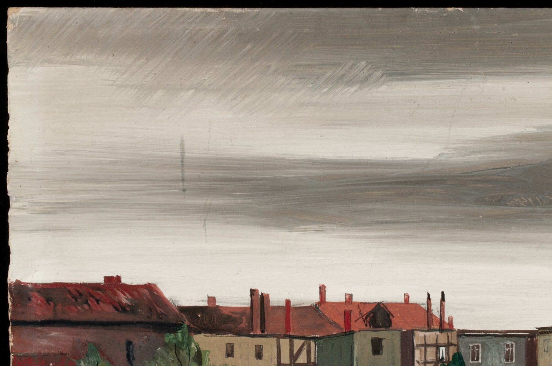 EMIL GANSO (1895-1941) OIL ON BOARD, PLUS ANOTHER