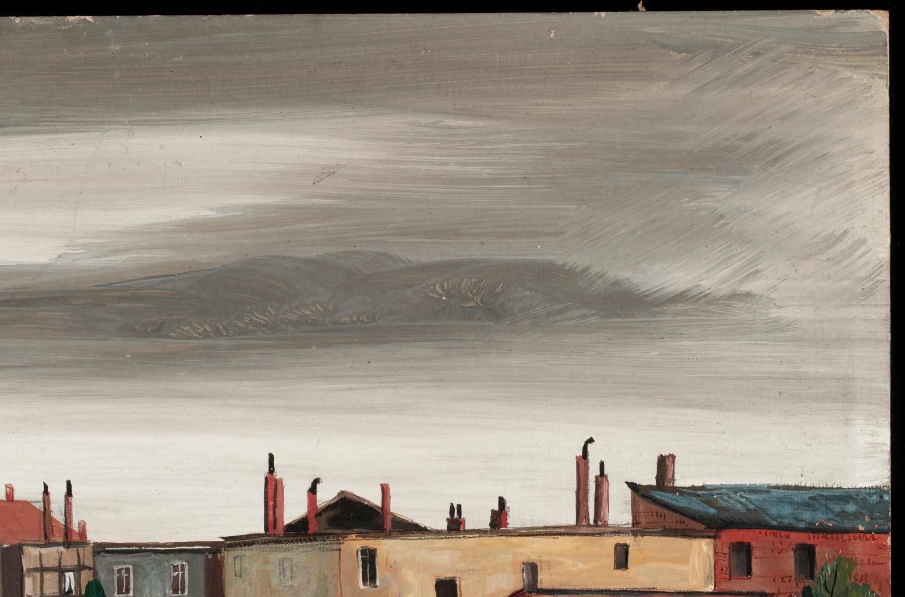 EMIL GANSO (1895-1941) OIL ON BOARD, PLUS ANOTHER