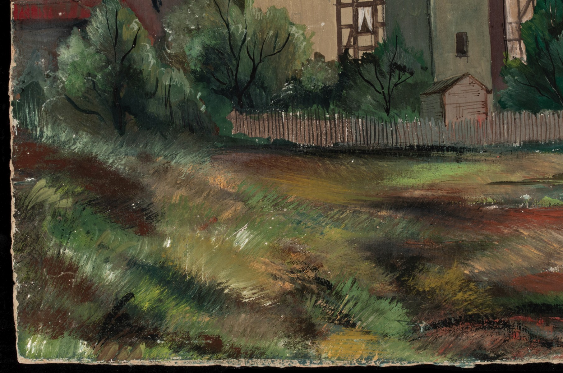 EMIL GANSO (1895-1941) OIL ON BOARD, PLUS ANOTHER
