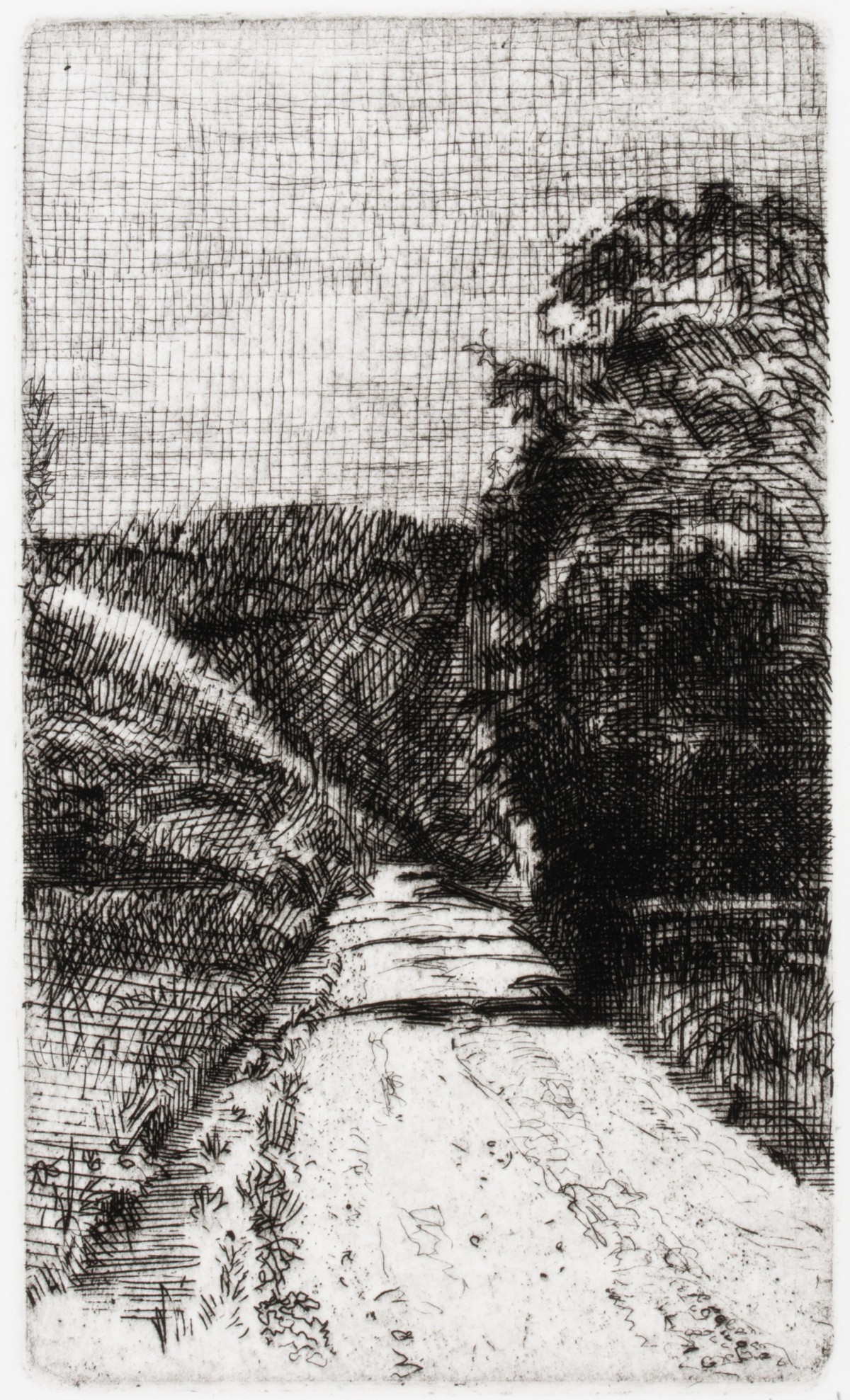 FRANK STACK (BORN 1937) PENCIL SIGNED ETCHINGS (5)