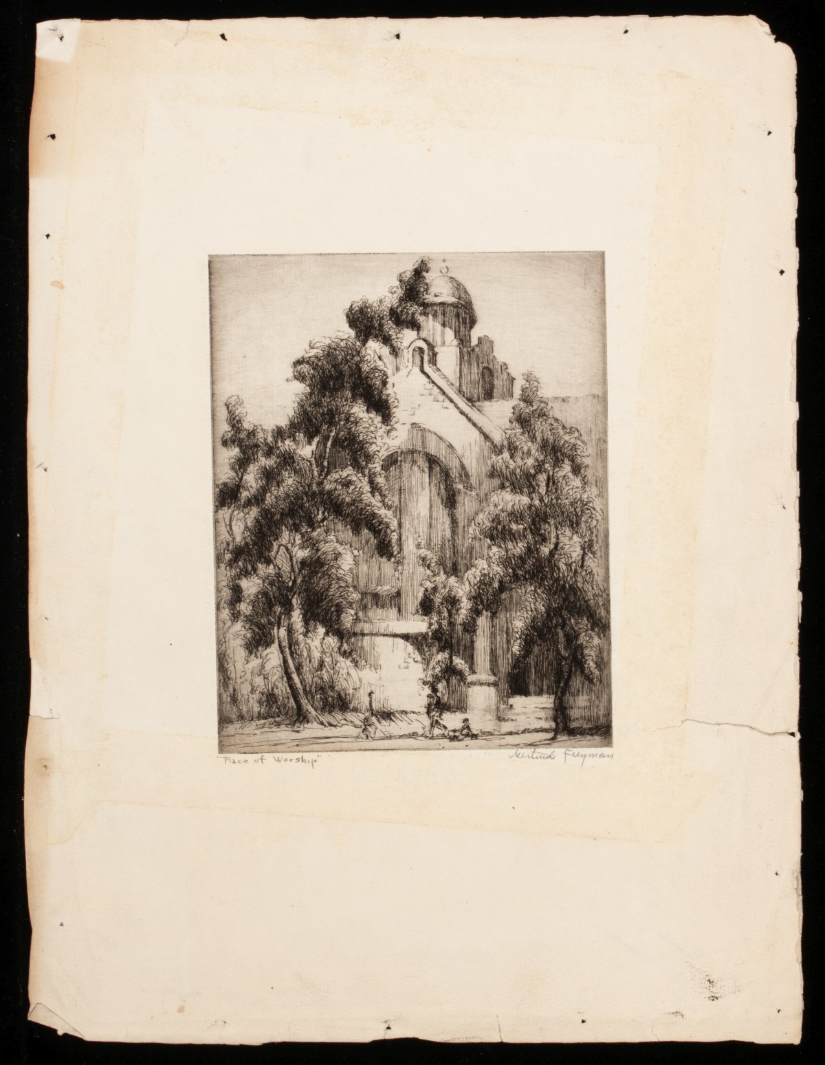 GERTRUDE FREYMAN (1901-1994) PENCIL SIGNED PRINTS (6)