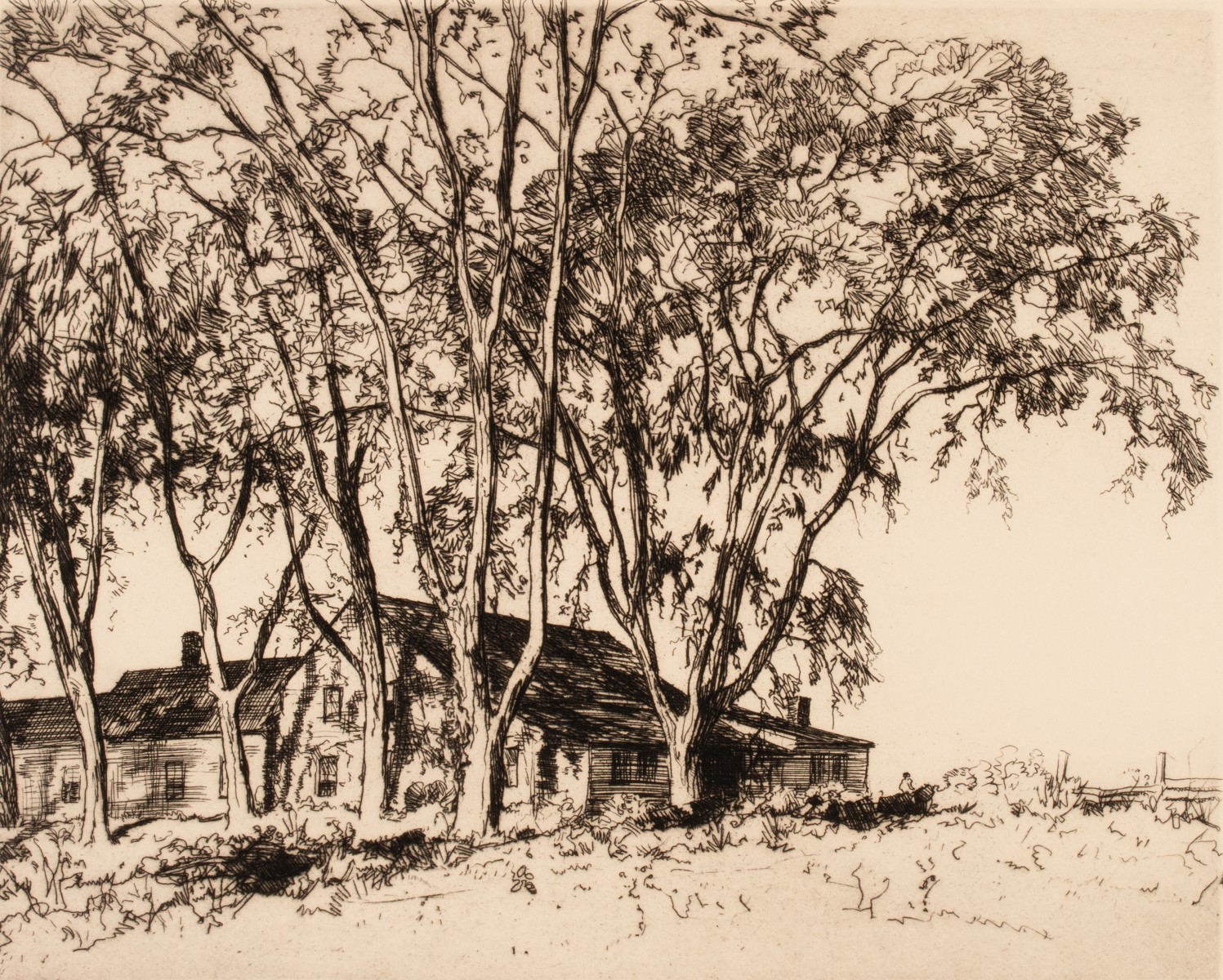 C.W. ANDERSON AND R. NISBET PENCIL SIGNED DRYPOINTS