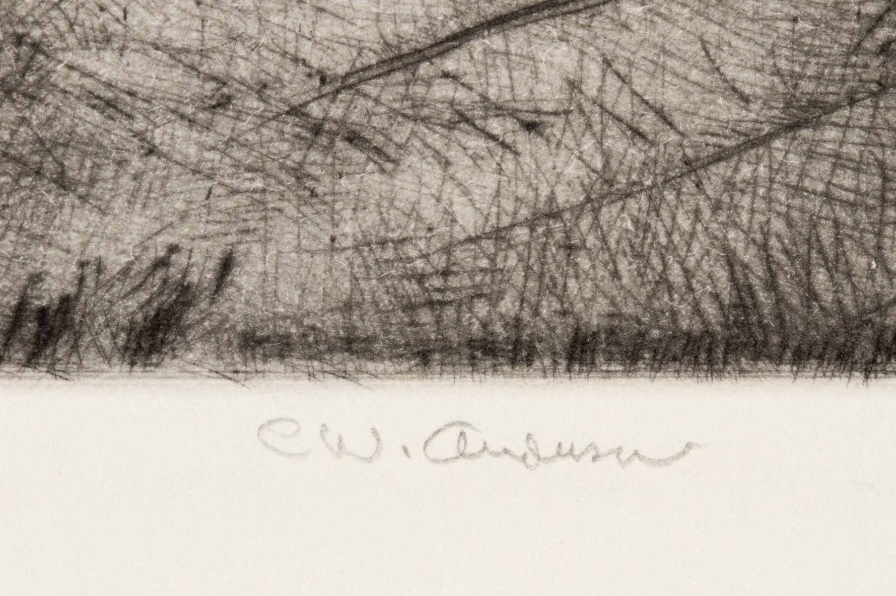 C.W. ANDERSON AND R. NISBET PENCIL SIGNED DRYPOINTS