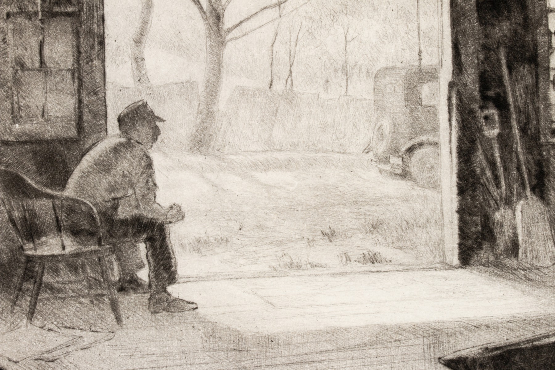 C.W. ANDERSON AND R. NISBET PENCIL SIGNED DRYPOINTS