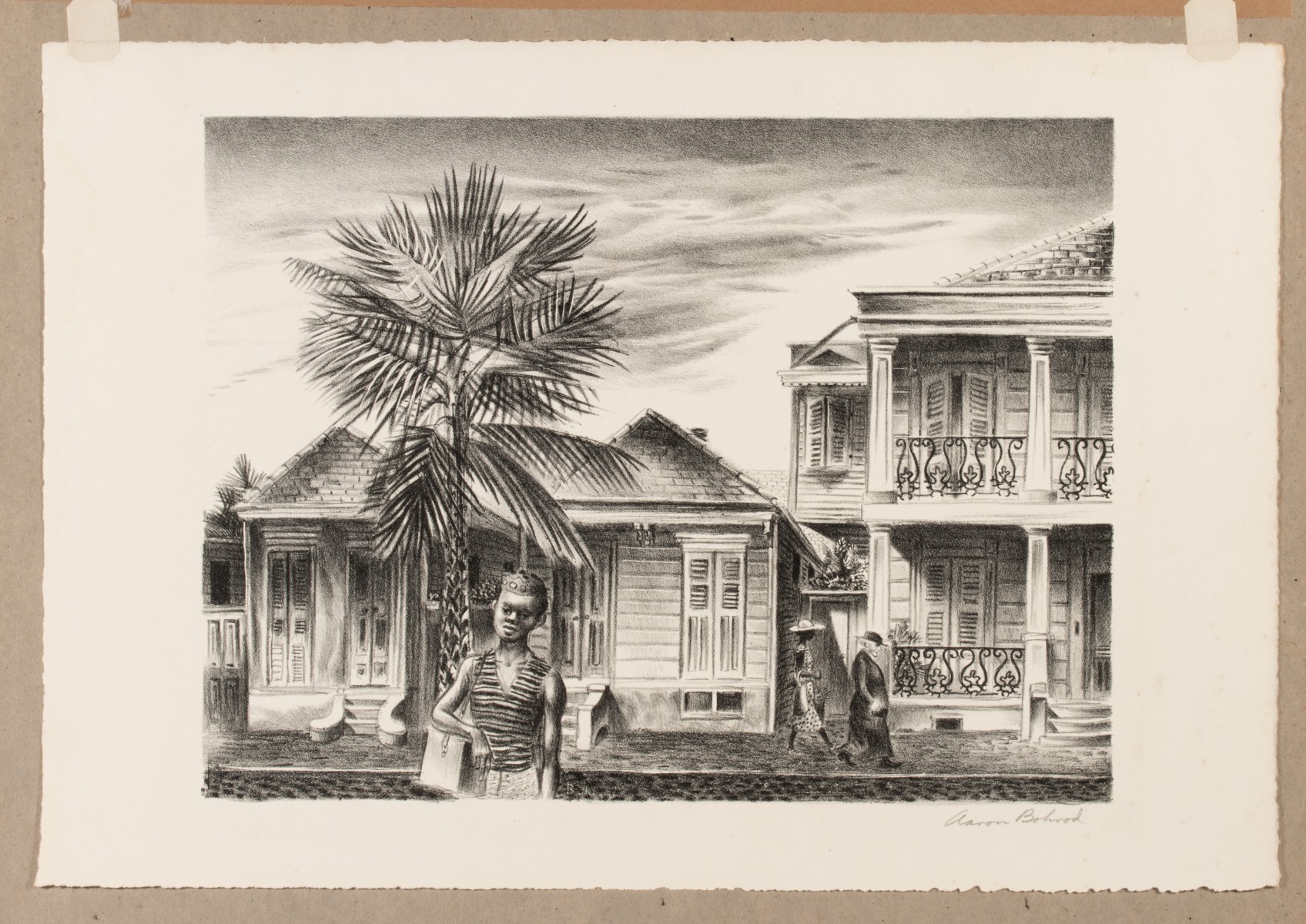 AARON BOHROD (1907-1992) PENCIL SIGNED AAA PRINTS (4)
