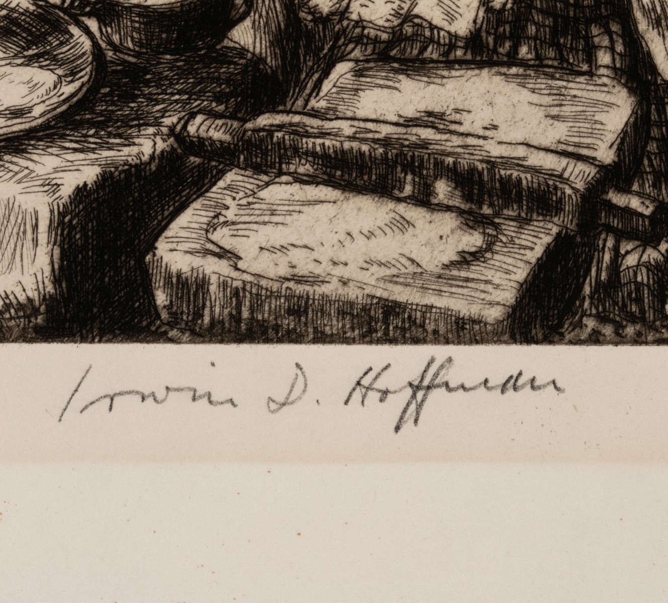 IRWIN HOFFMAN (1901-1989) PENCIL SIGNED ETCHINGS (4)