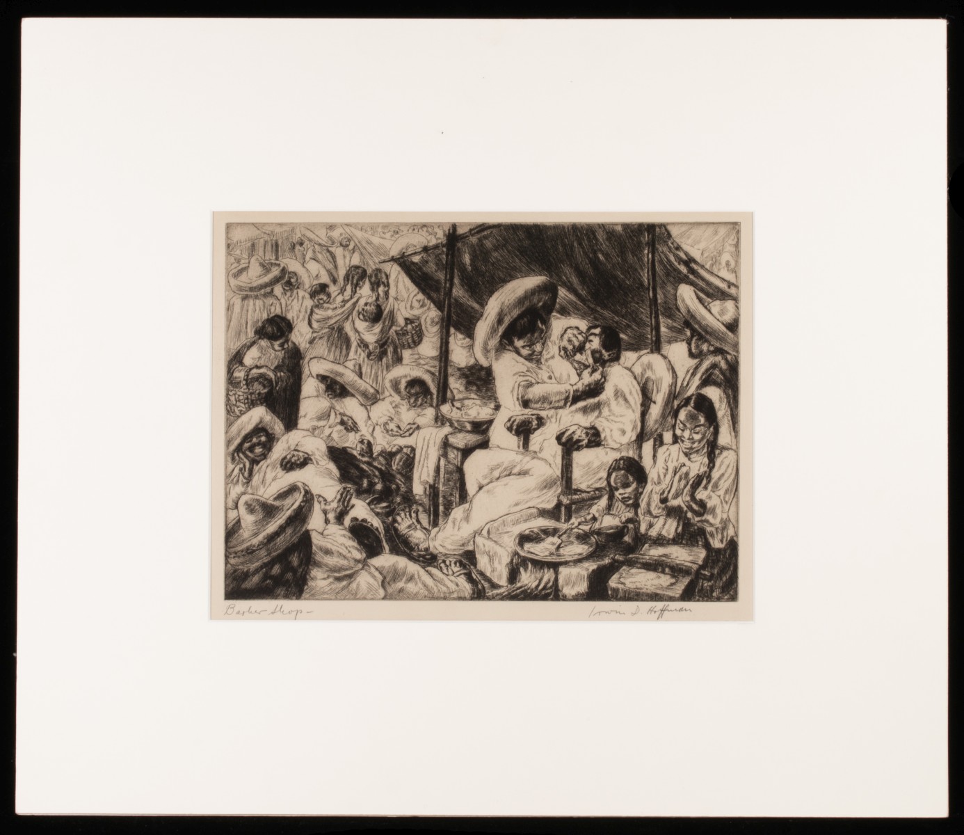 IRWIN HOFFMAN (1901-1989) PENCIL SIGNED ETCHINGS (4)