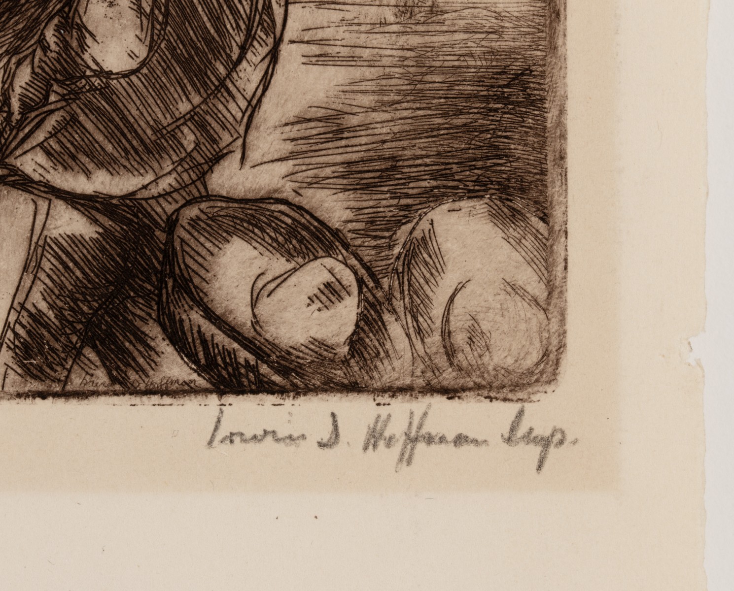 IRWIN HOFFMAN (1901-1989) PENCIL SIGNED ETCHINGS (4)