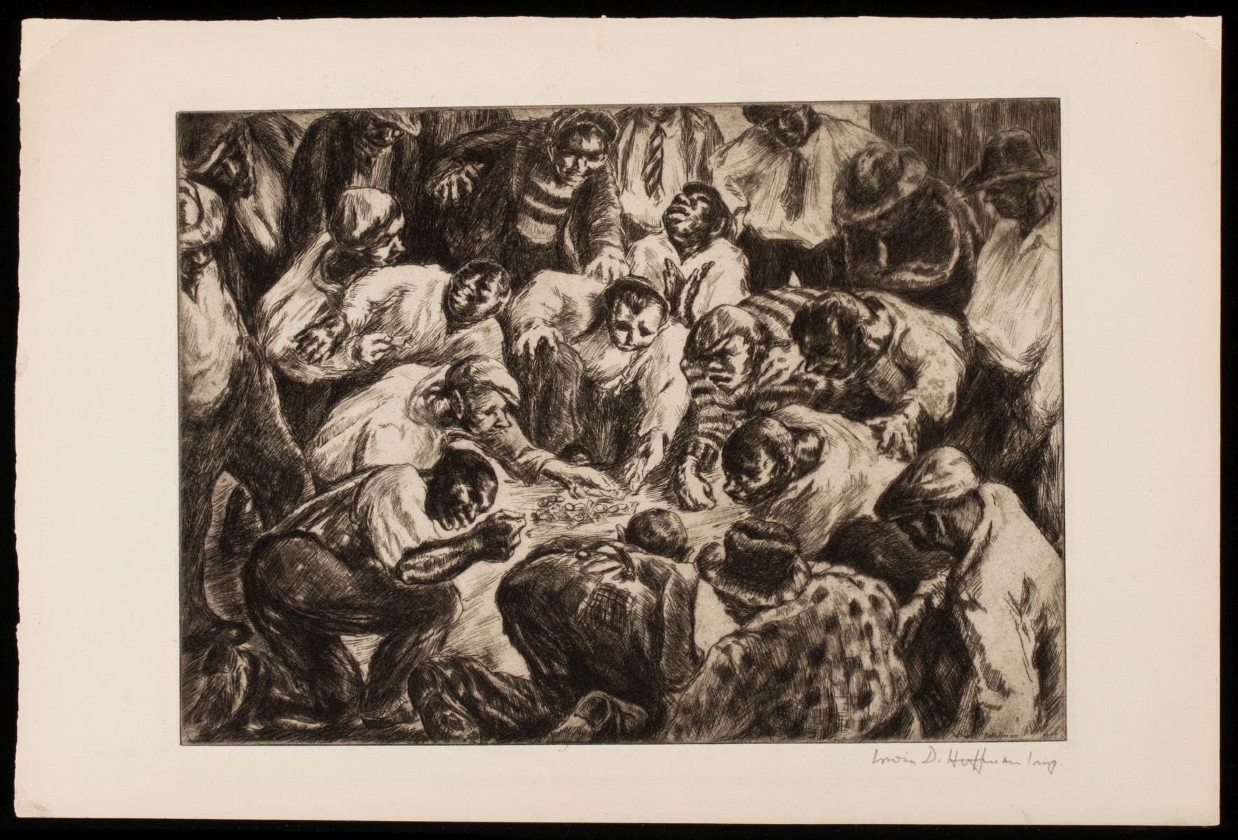IRWIN HOFFMAN (1901-1989) PENCIL SIGNED ETCHINGS (4)