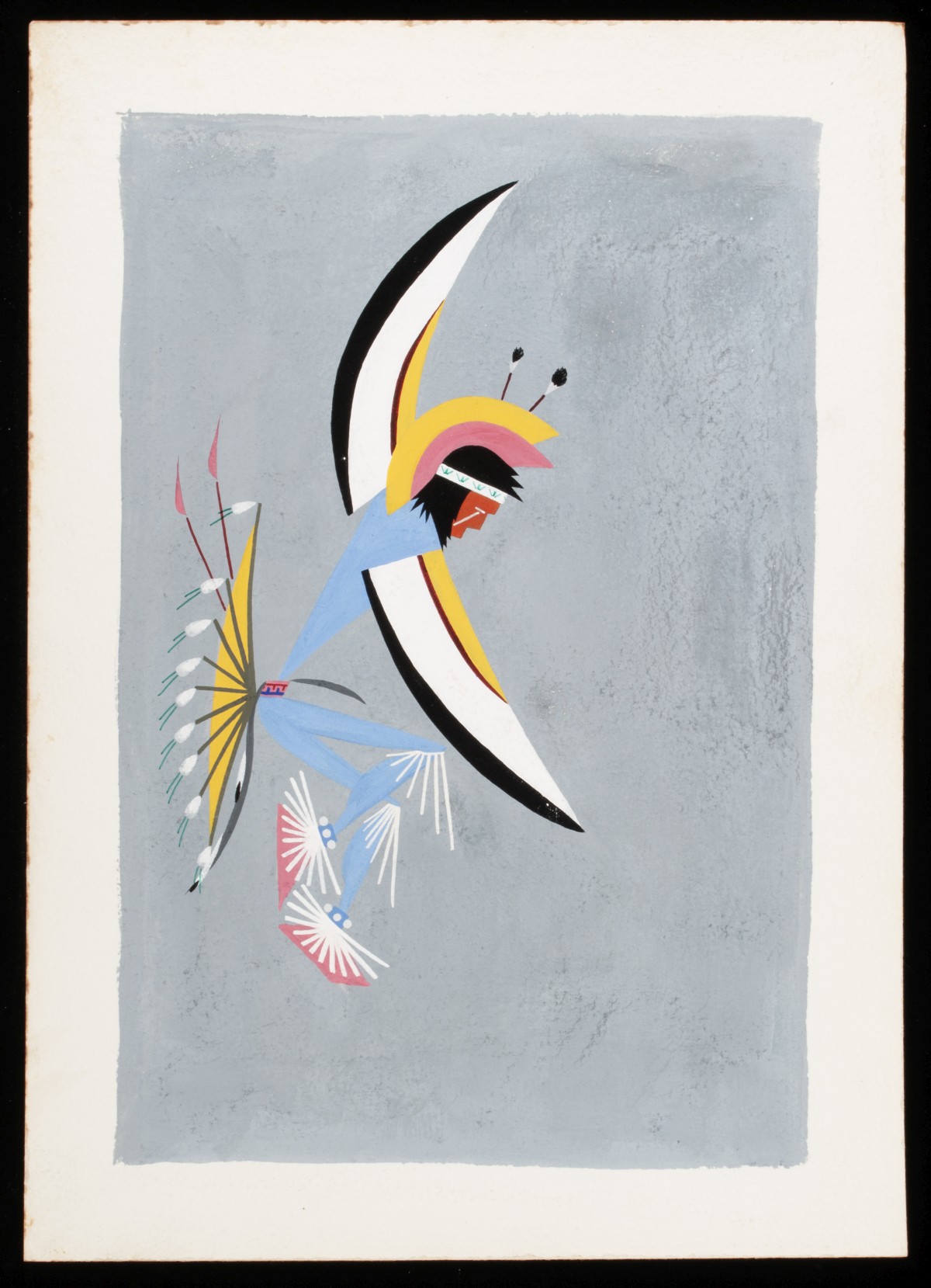 TEN MODERNIST NATIVE AMERICAN GOUACHE PAINTINGS