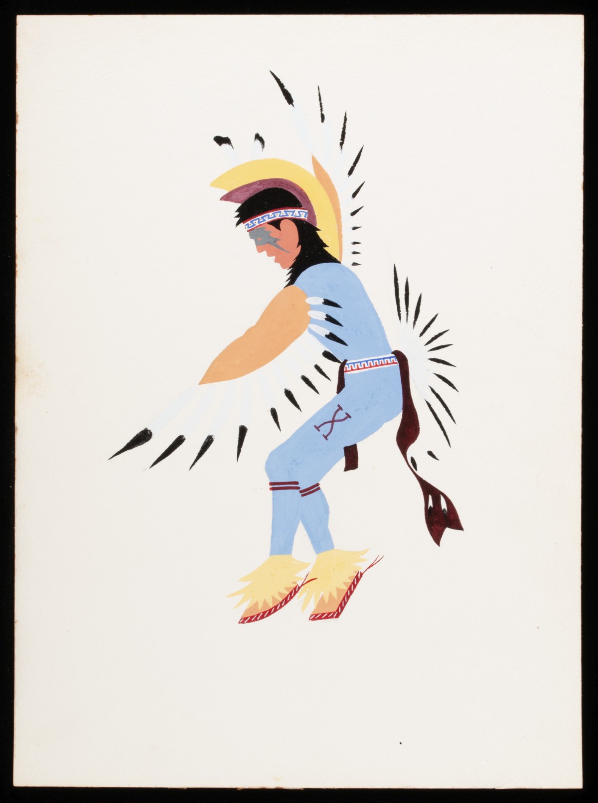 TEN MODERNIST NATIVE AMERICAN GOUACHE PAINTINGS