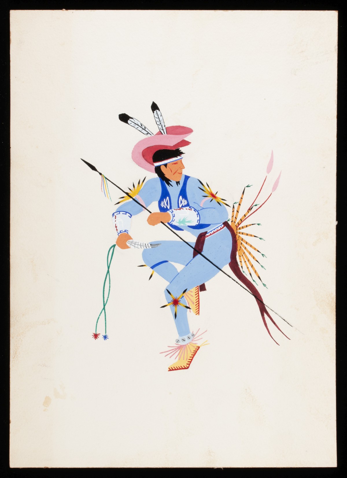 TEN MODERNIST NATIVE AMERICAN GOUACHE PAINTINGS