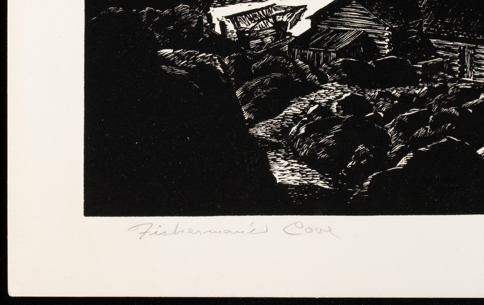 LLOYD FOLTZ (1897-1990) PENCIL SIGNED LINOCUT