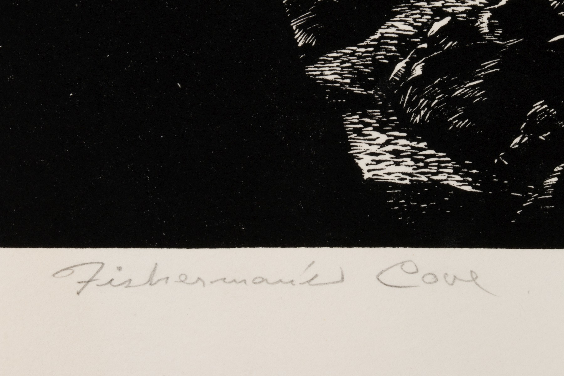 LLOYD FOLTZ (1897-1990) PENCIL SIGNED LINOCUT