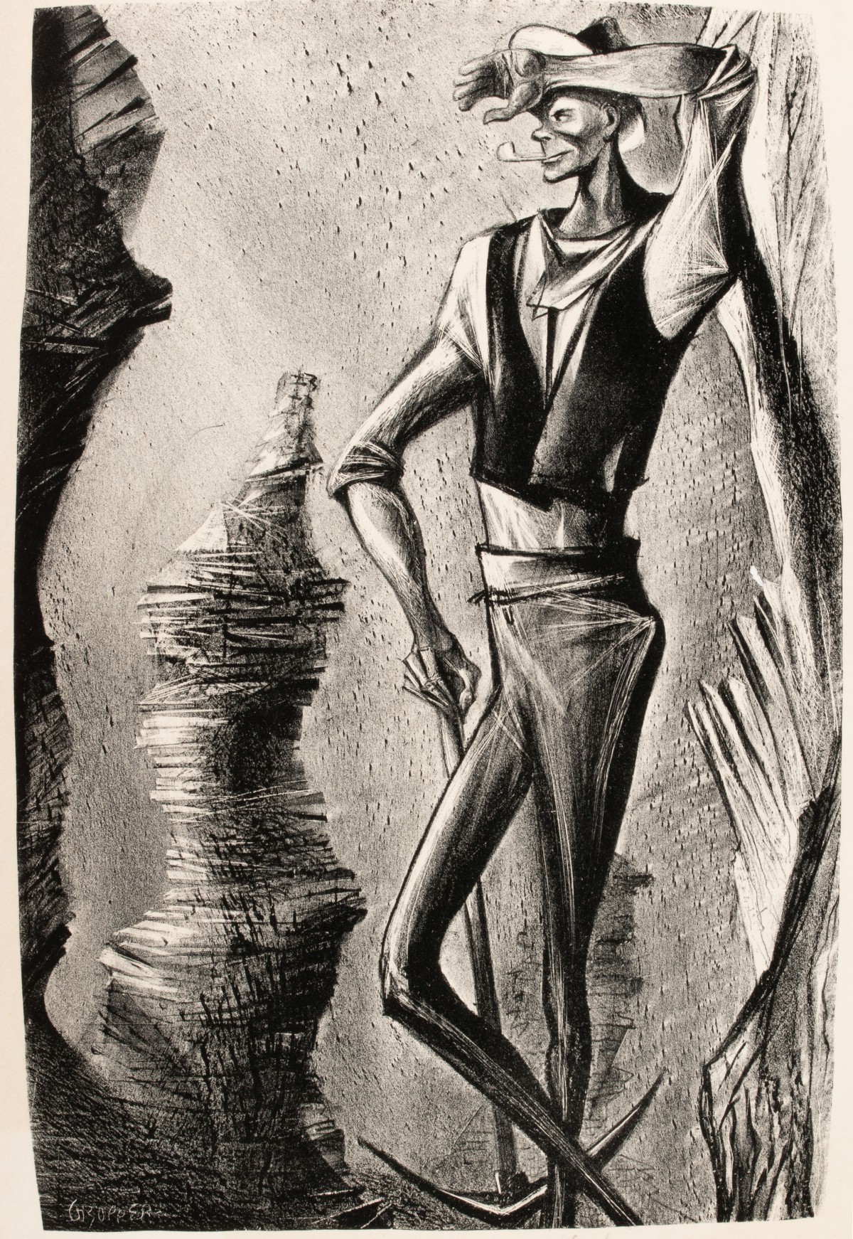 WILLIAM GROPPER (1897-1977) PENCIL SIGNED LITHOS (3)