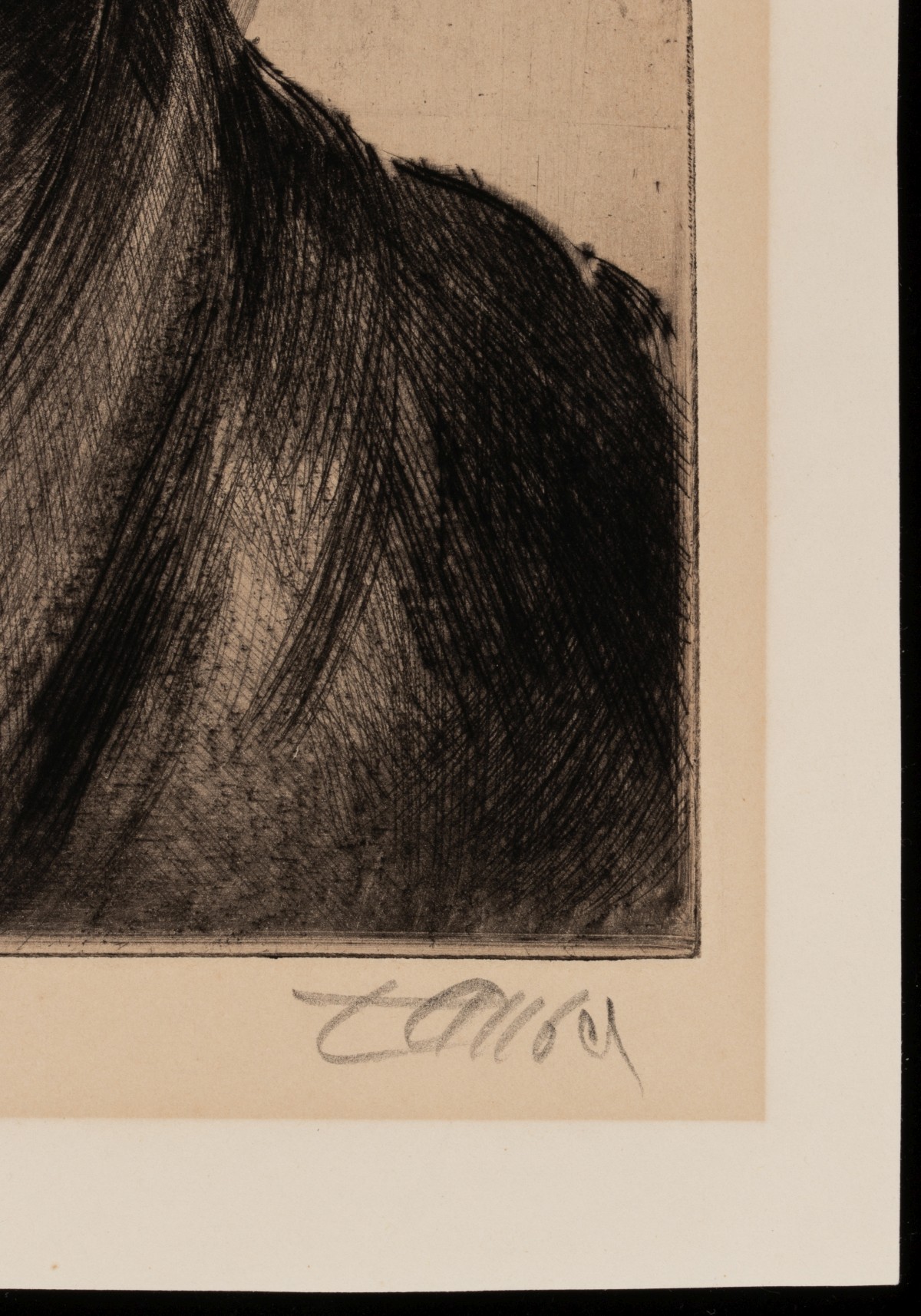 TAUBES AND KLINGHOFFER AAA PENCIL SIGNED ETCHINGS x4