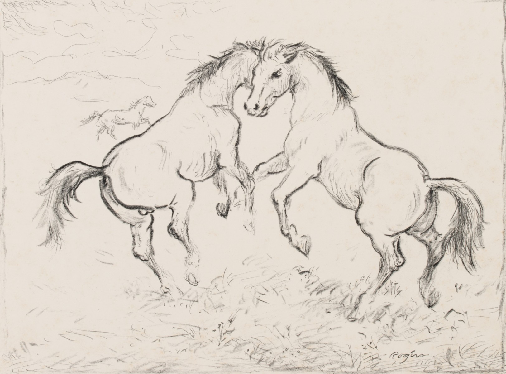 CHARLES B. ROGERS (1911-1987) TWO WORKS ON PAPER