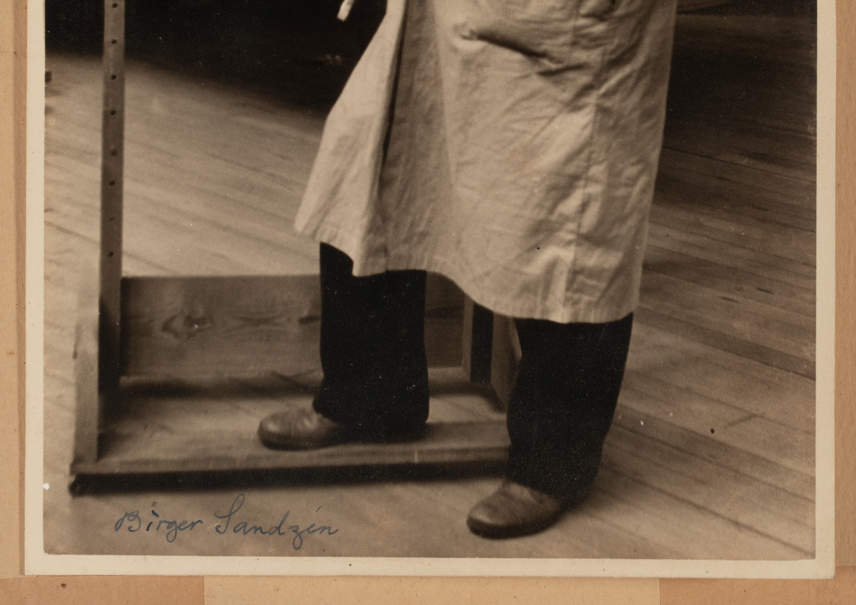BIRGER SANDZEN SIGNED NAIL CUT PRINT AND PHOTOGRAPH
