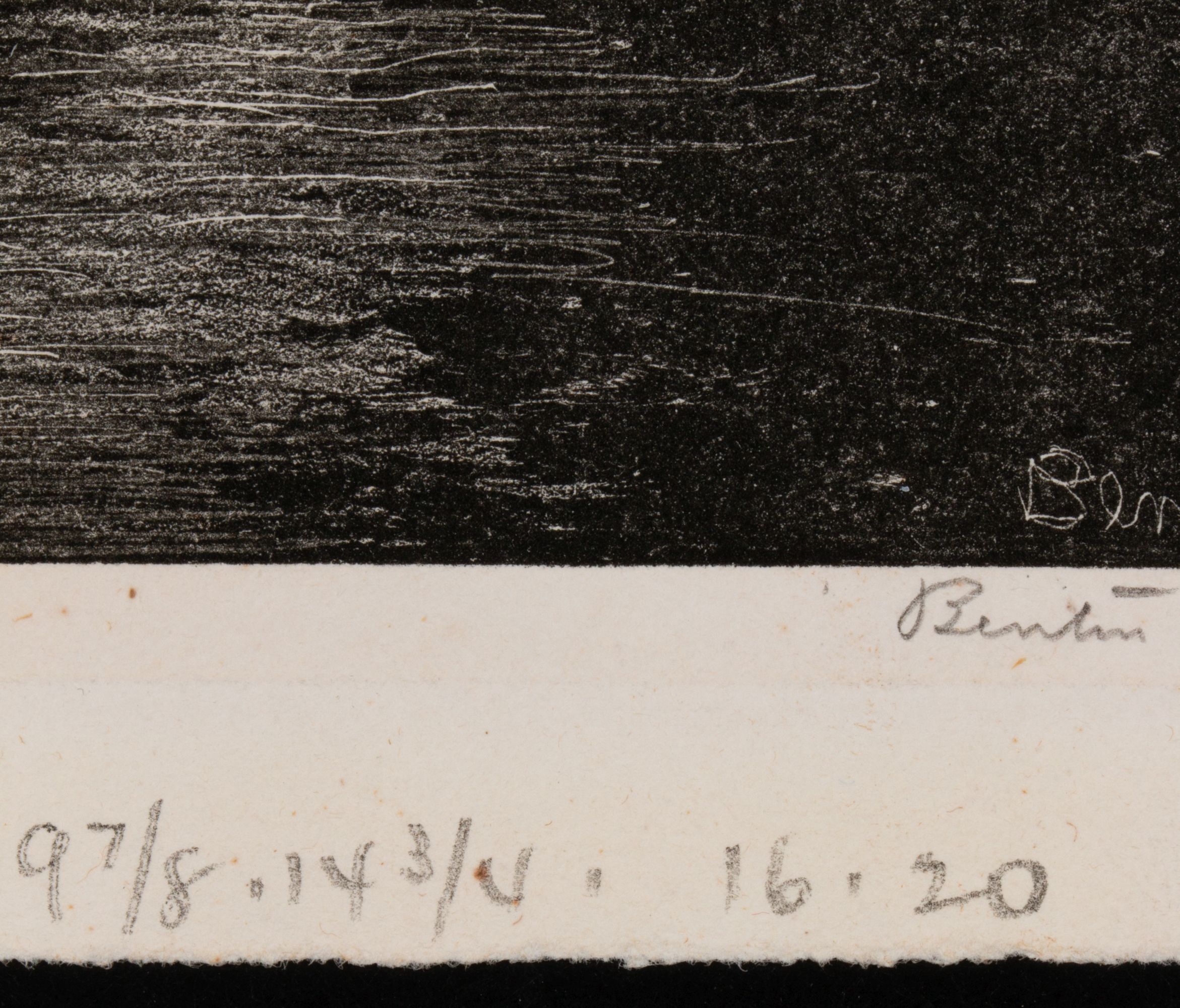 THOMAS HART BENTON (1889-1975) PENCIL SIGNED LITHOGRAPH