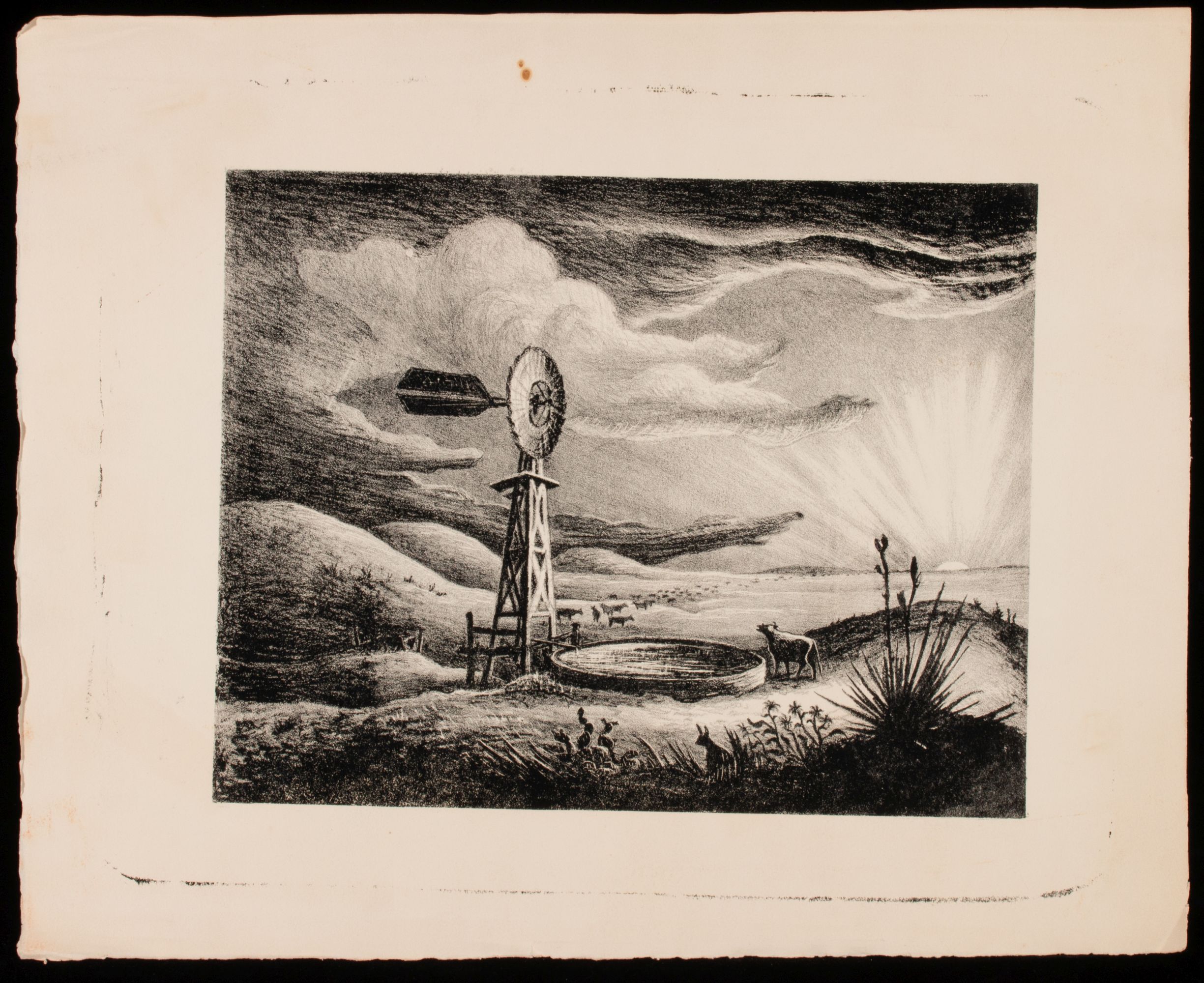 AARON PYLE (1903-1972) TWO LITHOGRAPHS