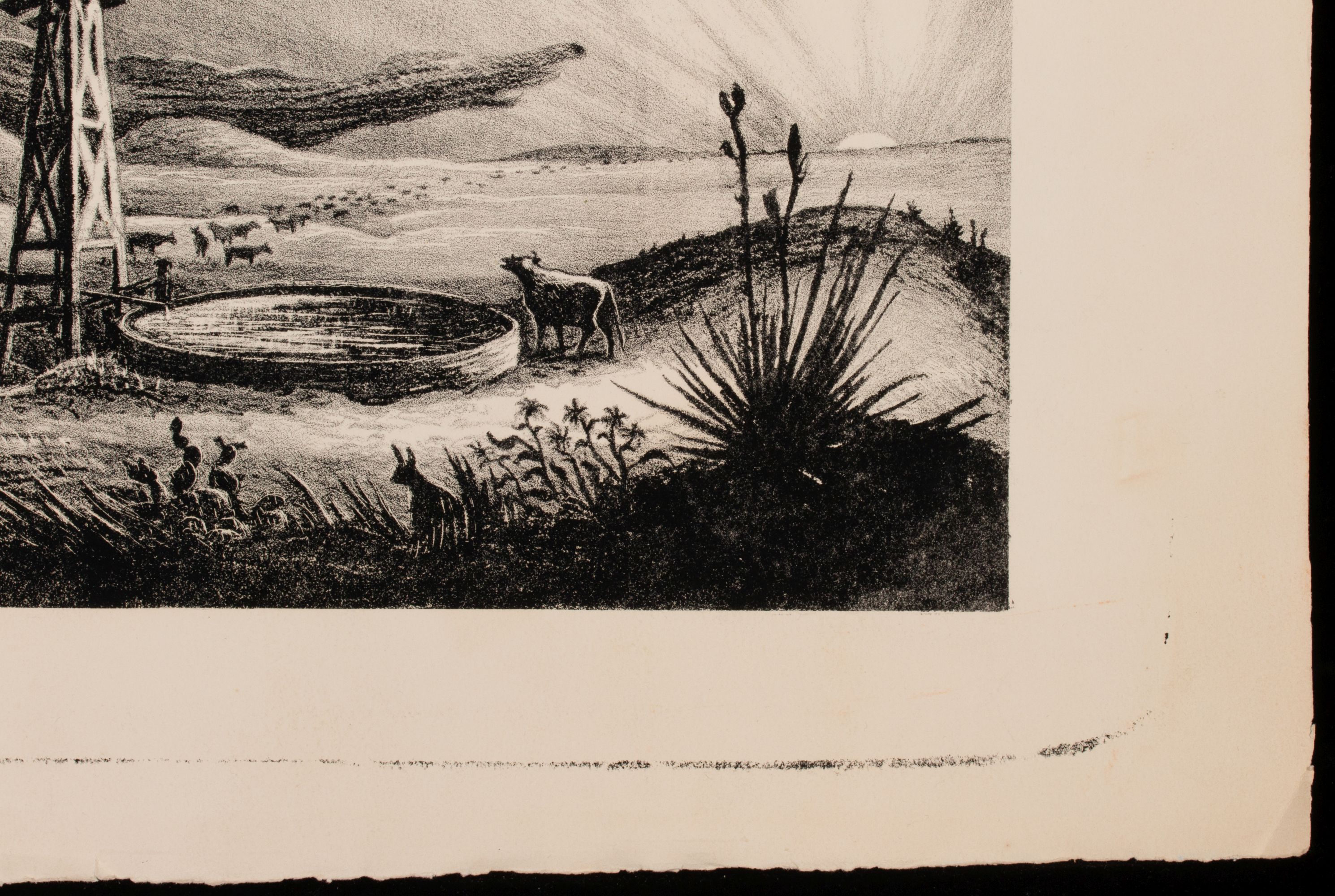 AARON PYLE (1903-1972) TWO LITHOGRAPHS