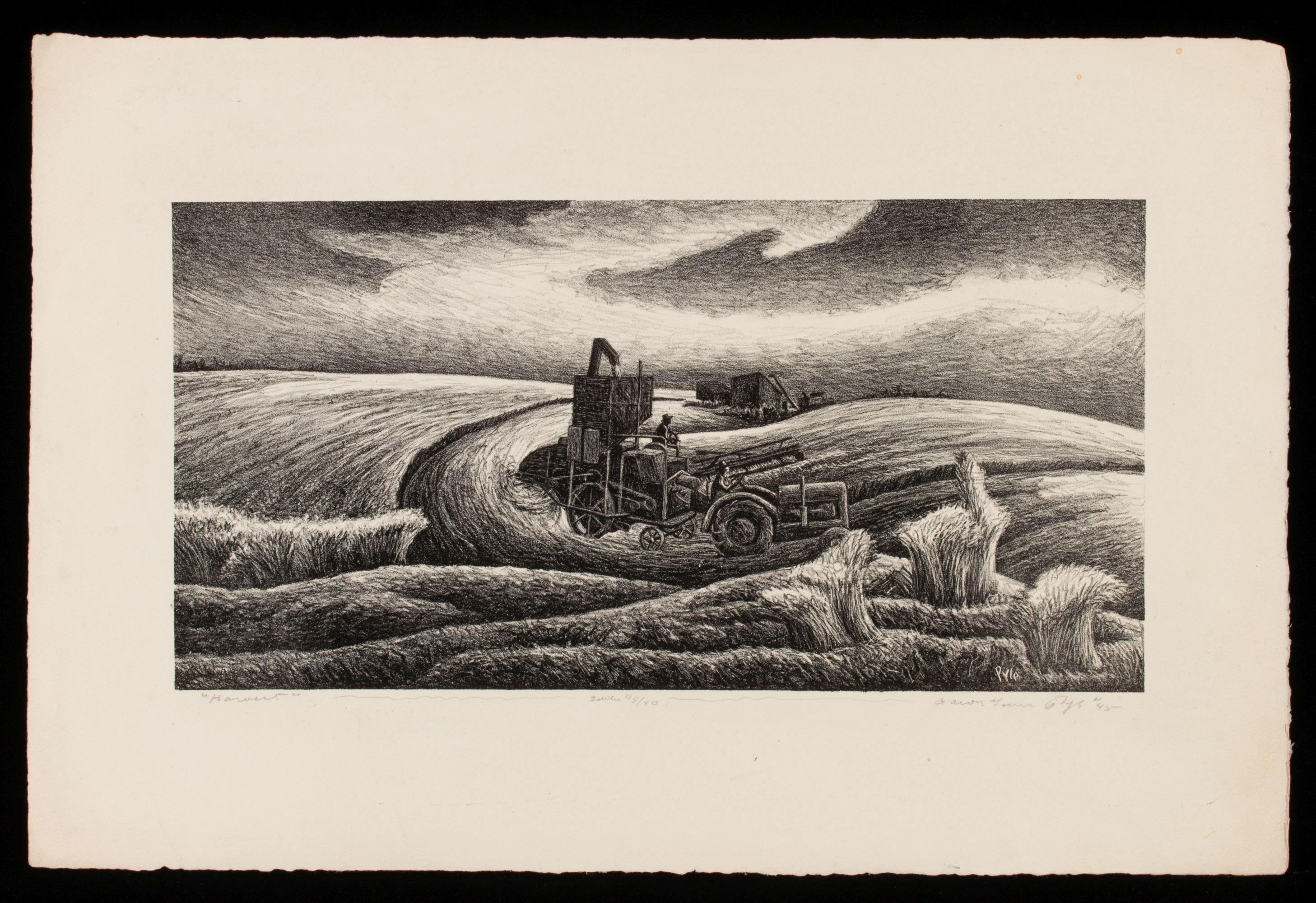 AARON PYLE (1903-1972) TWO LITHOGRAPHS