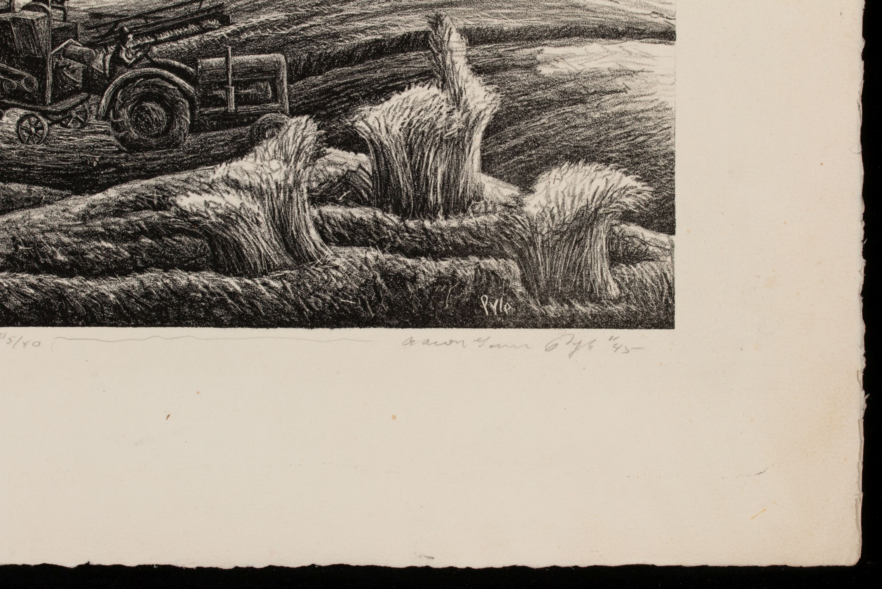 AARON PYLE (1903-1972) TWO LITHOGRAPHS