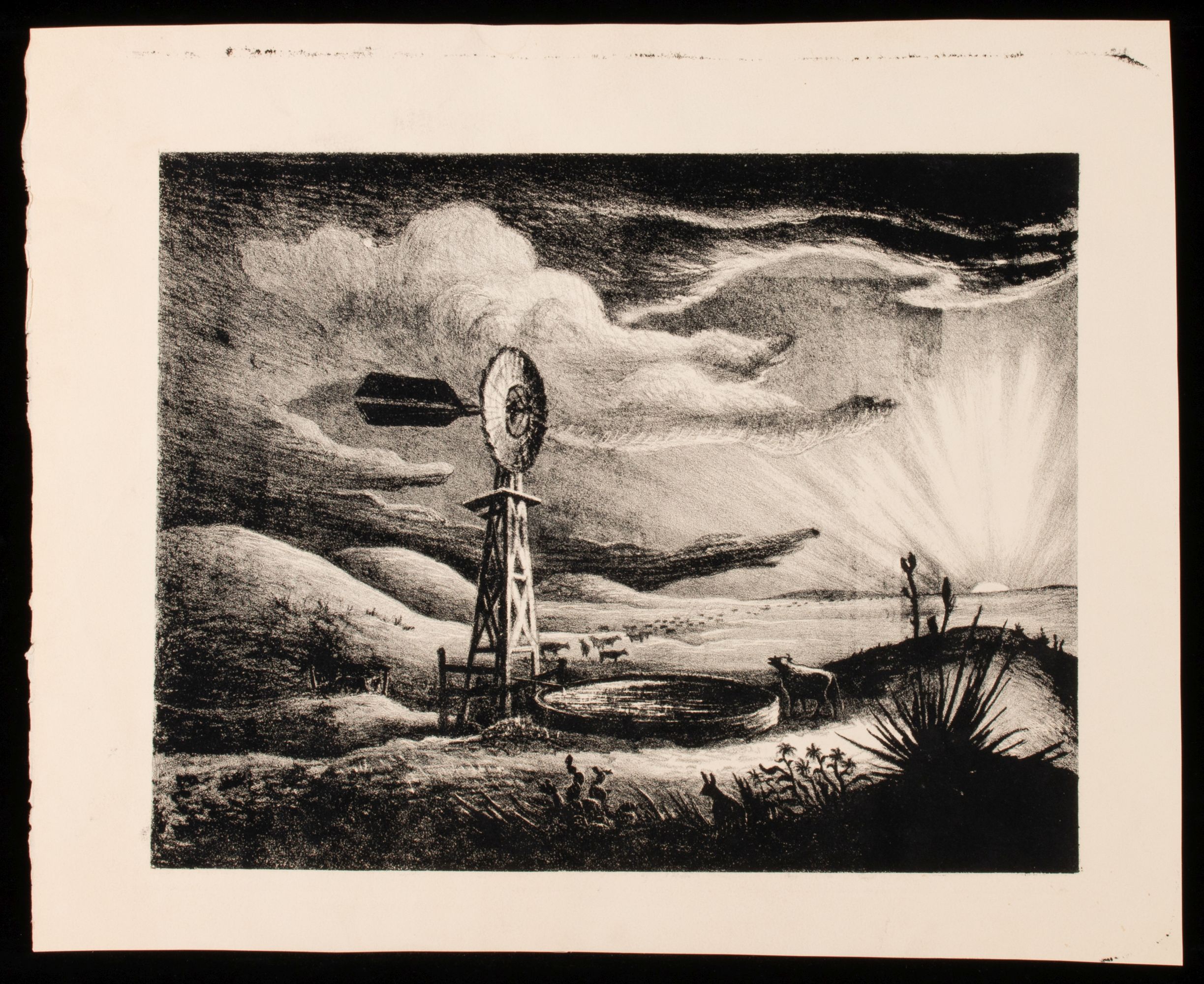 AARON PYLE (1903-1972) TWO LITHOGRAPHS