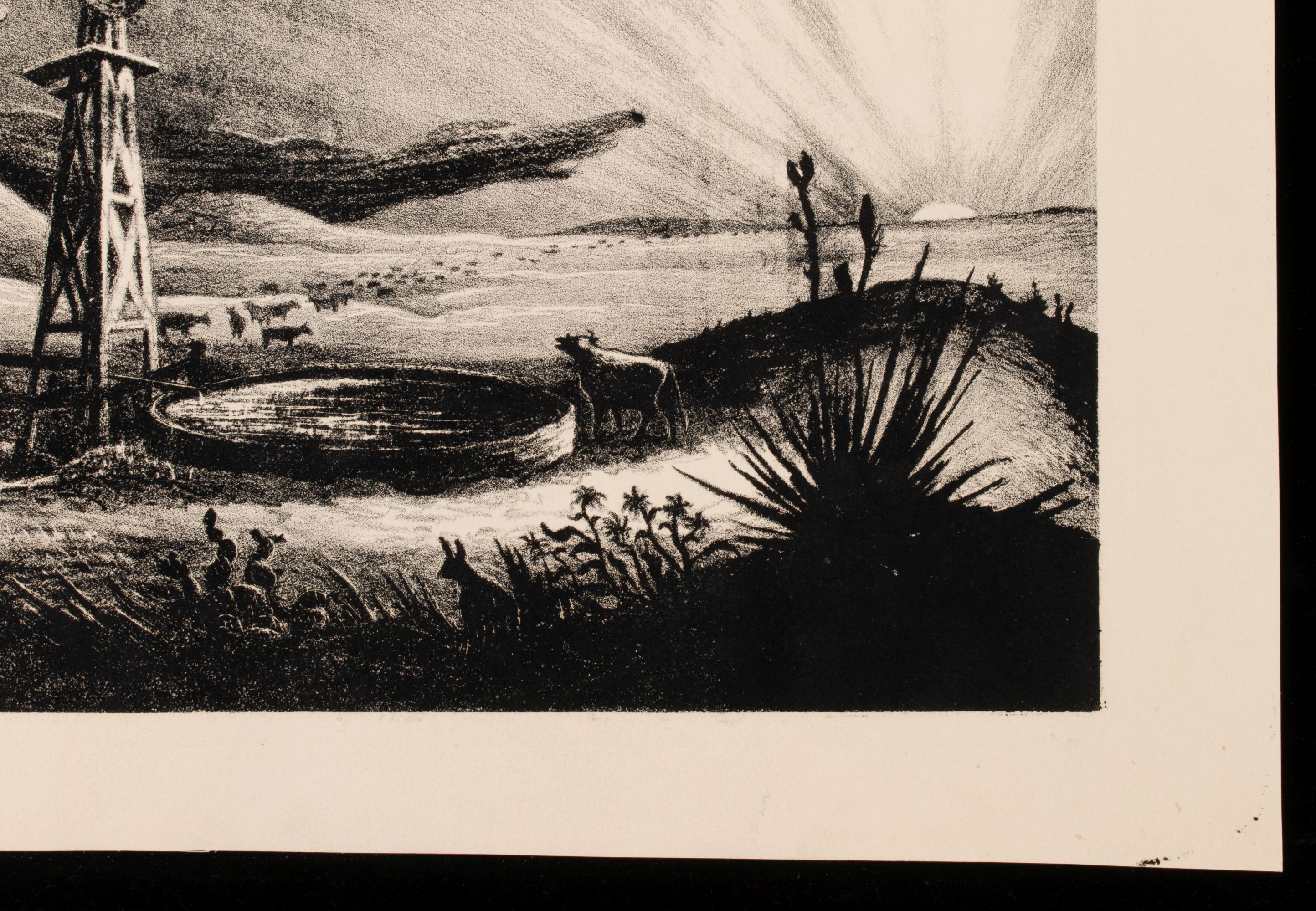AARON PYLE (1903-1972) TWO LITHOGRAPHS