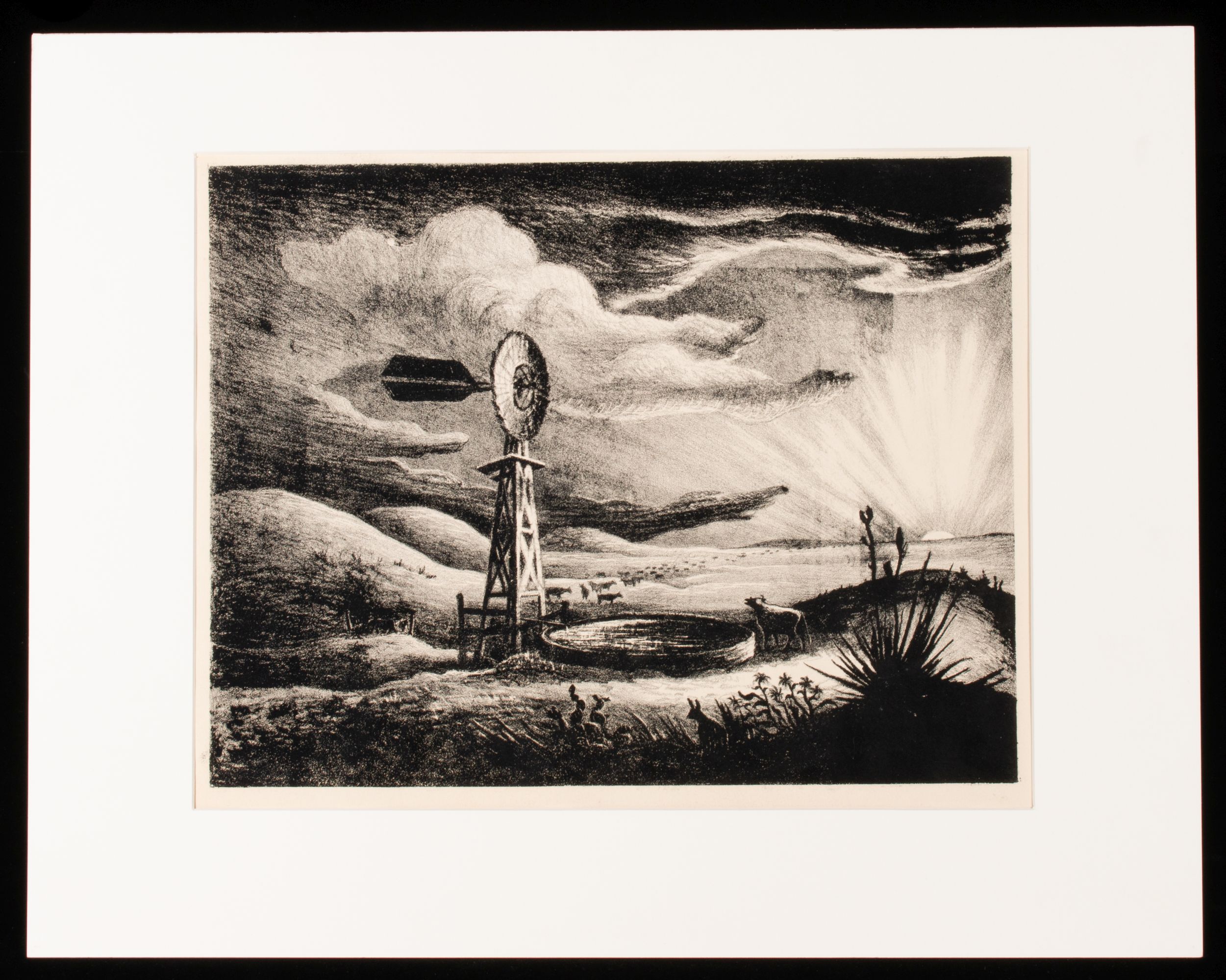 AARON PYLE (1903-1972) TWO LITHOGRAPHS