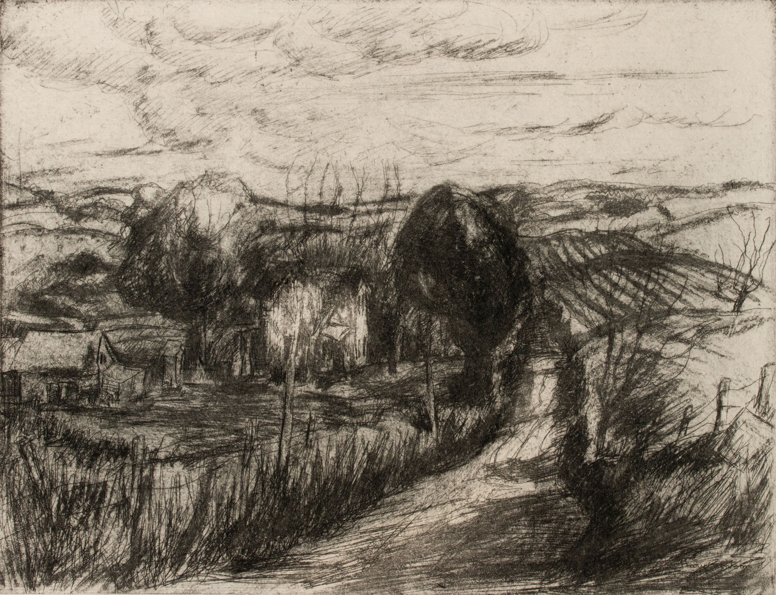 MARY HUNTOON (1896-1970) PENCIL SIGNED ETCHINGS (16)