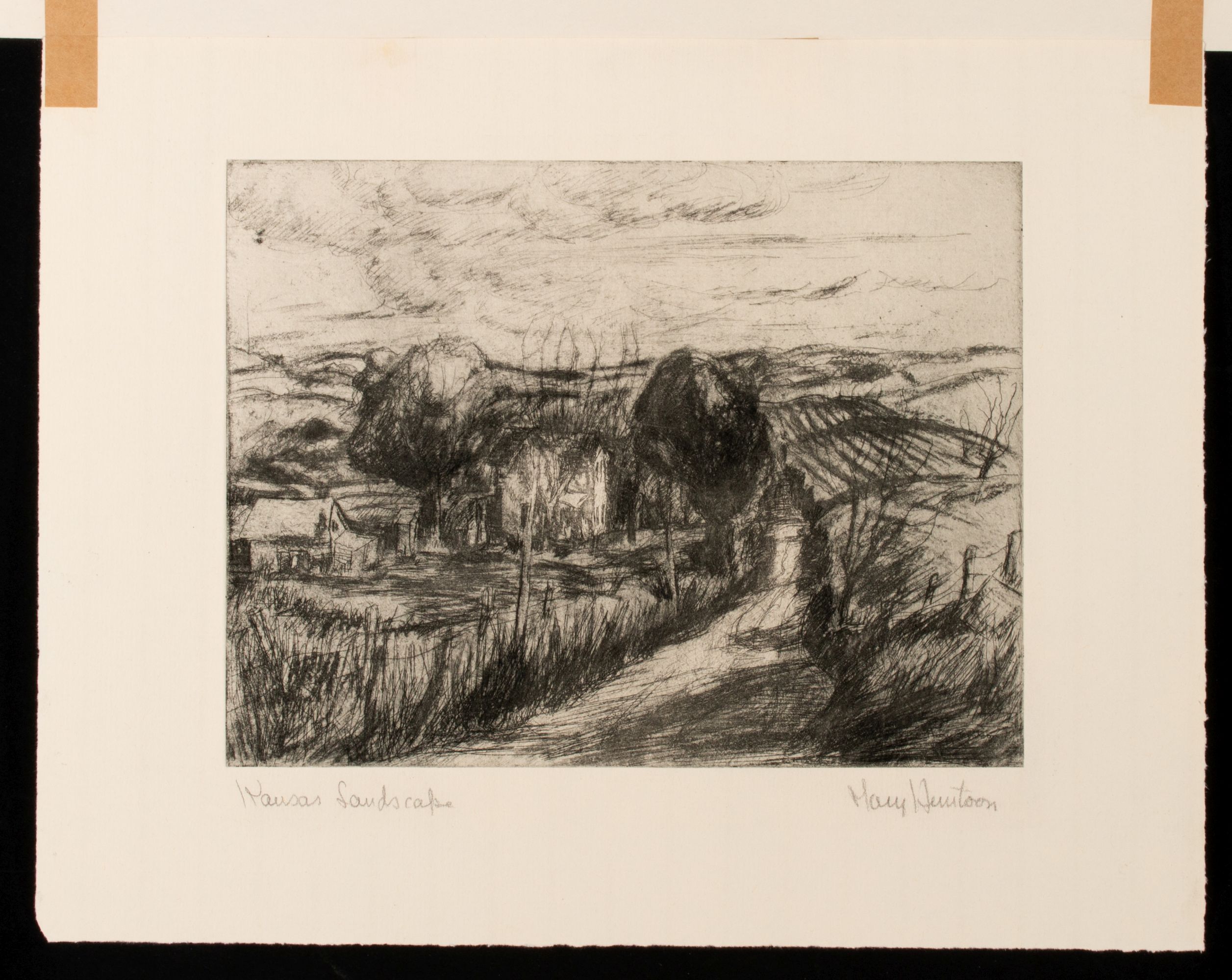 MARY HUNTOON (1896-1970) PENCIL SIGNED ETCHINGS (16)